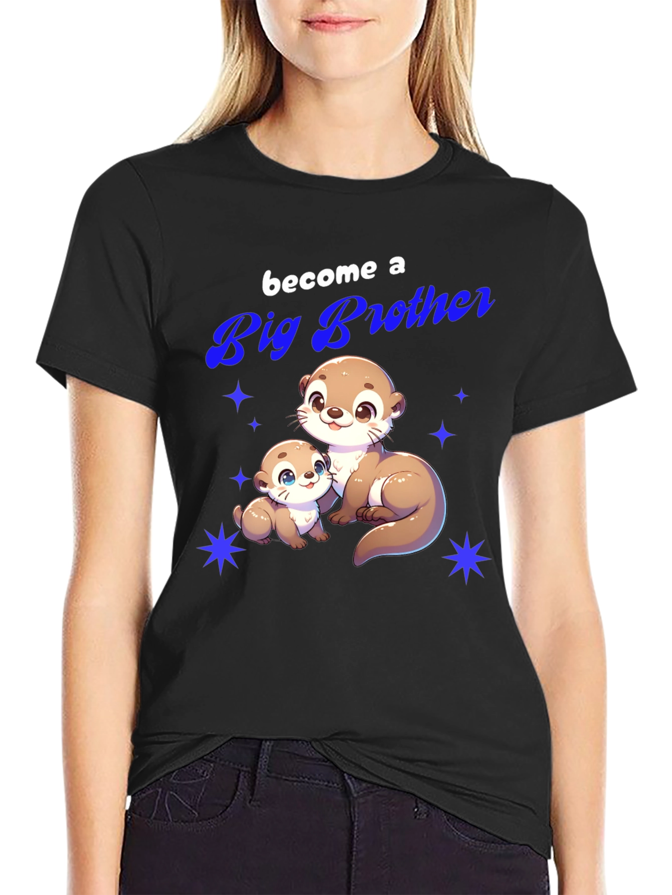 Big Brother Otter T-Shirt - Cute Animal Tee