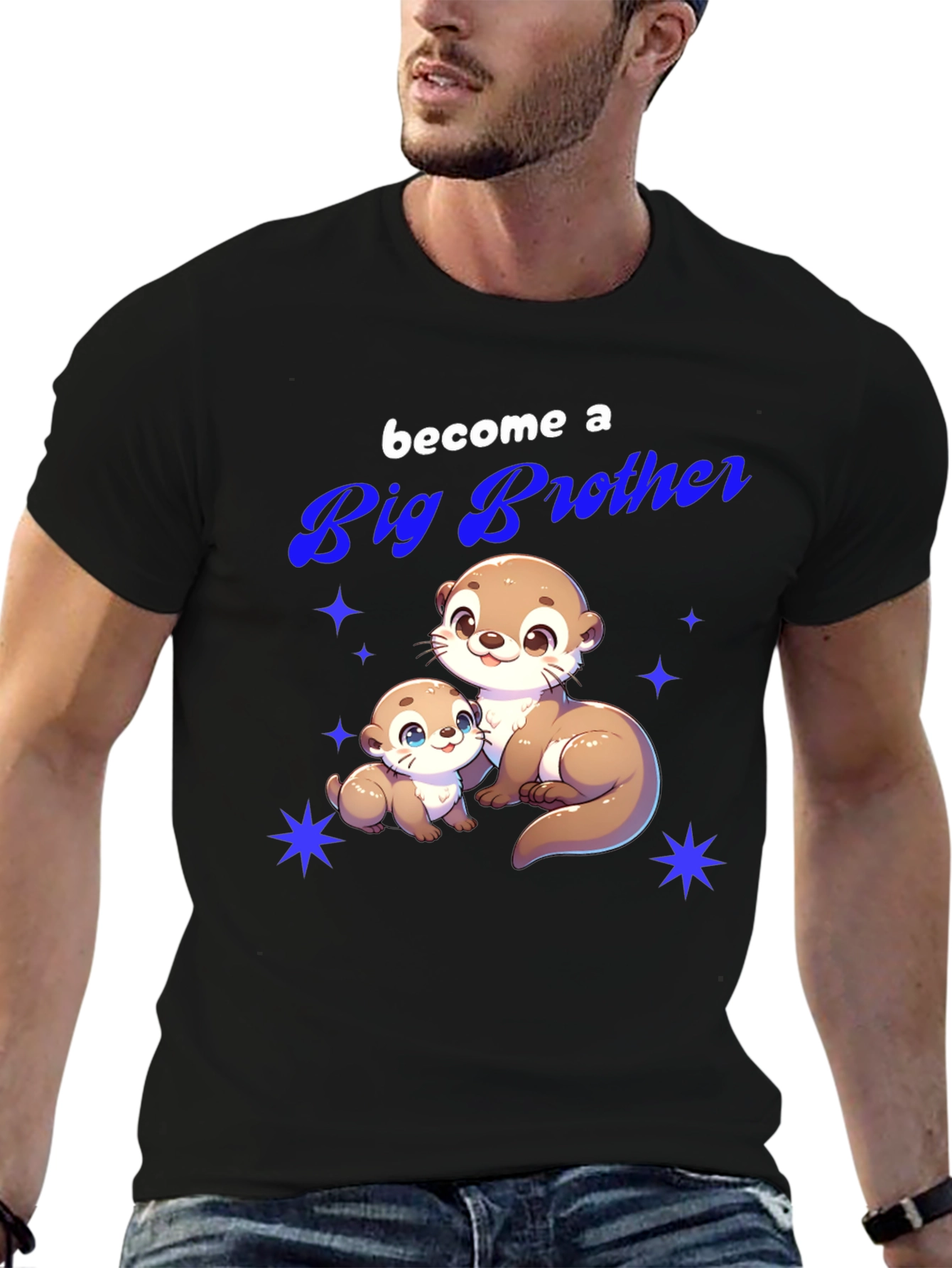 Big Brother Otter T-Shirt - Cute Animal Tee