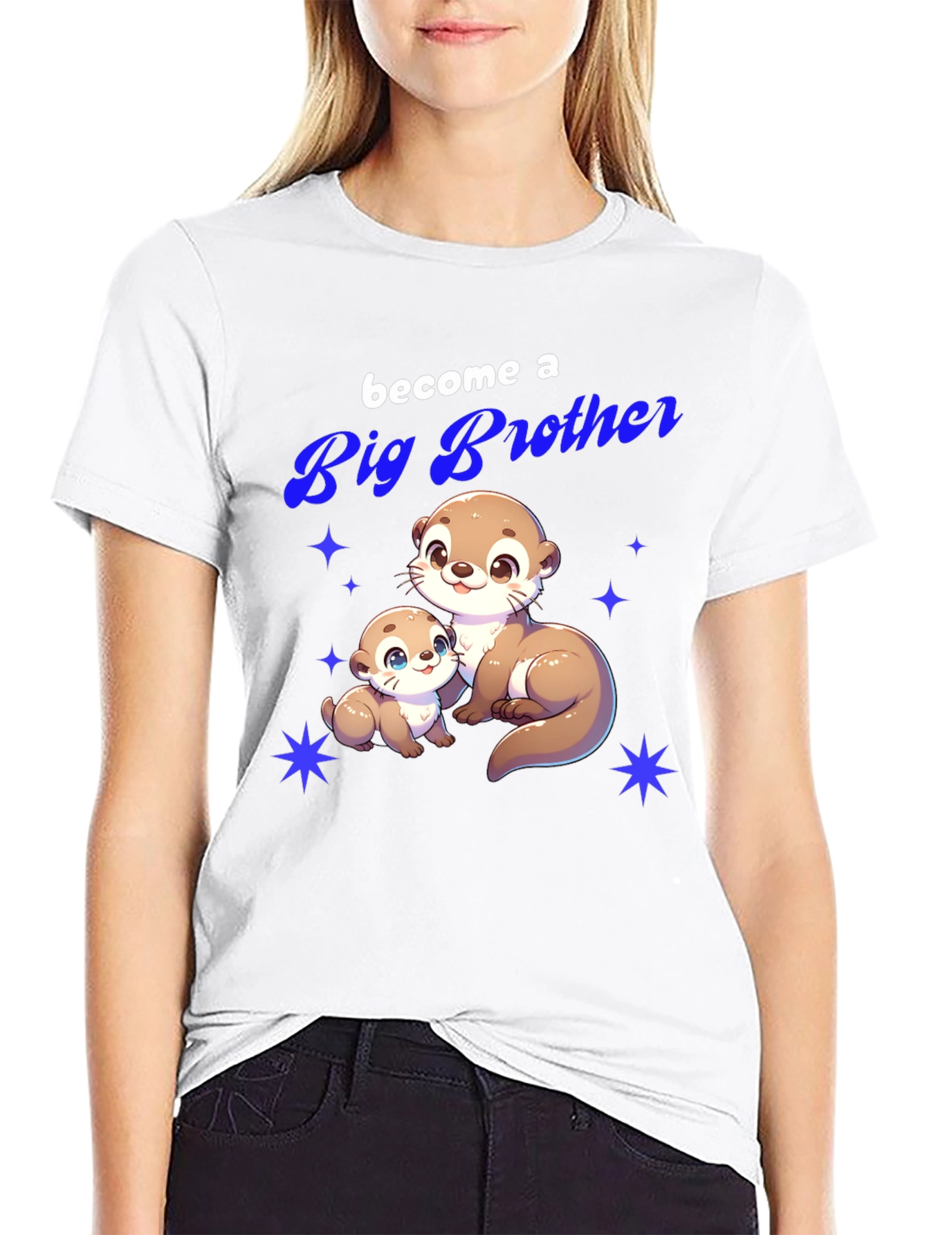 Big Brother Otter T-Shirt - Cute Animal Tee