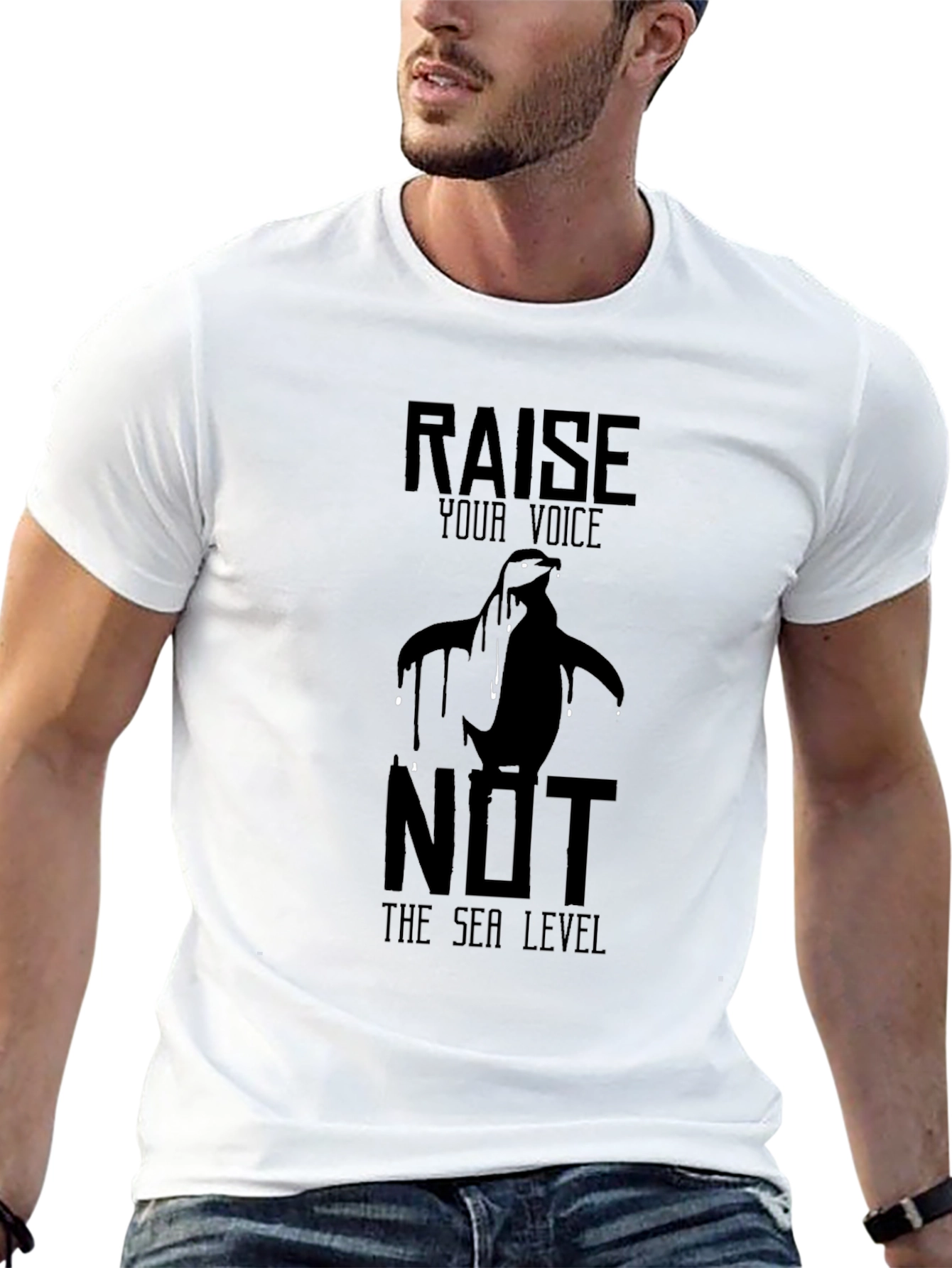 Raise Your Voice Penguin Graphic Tee