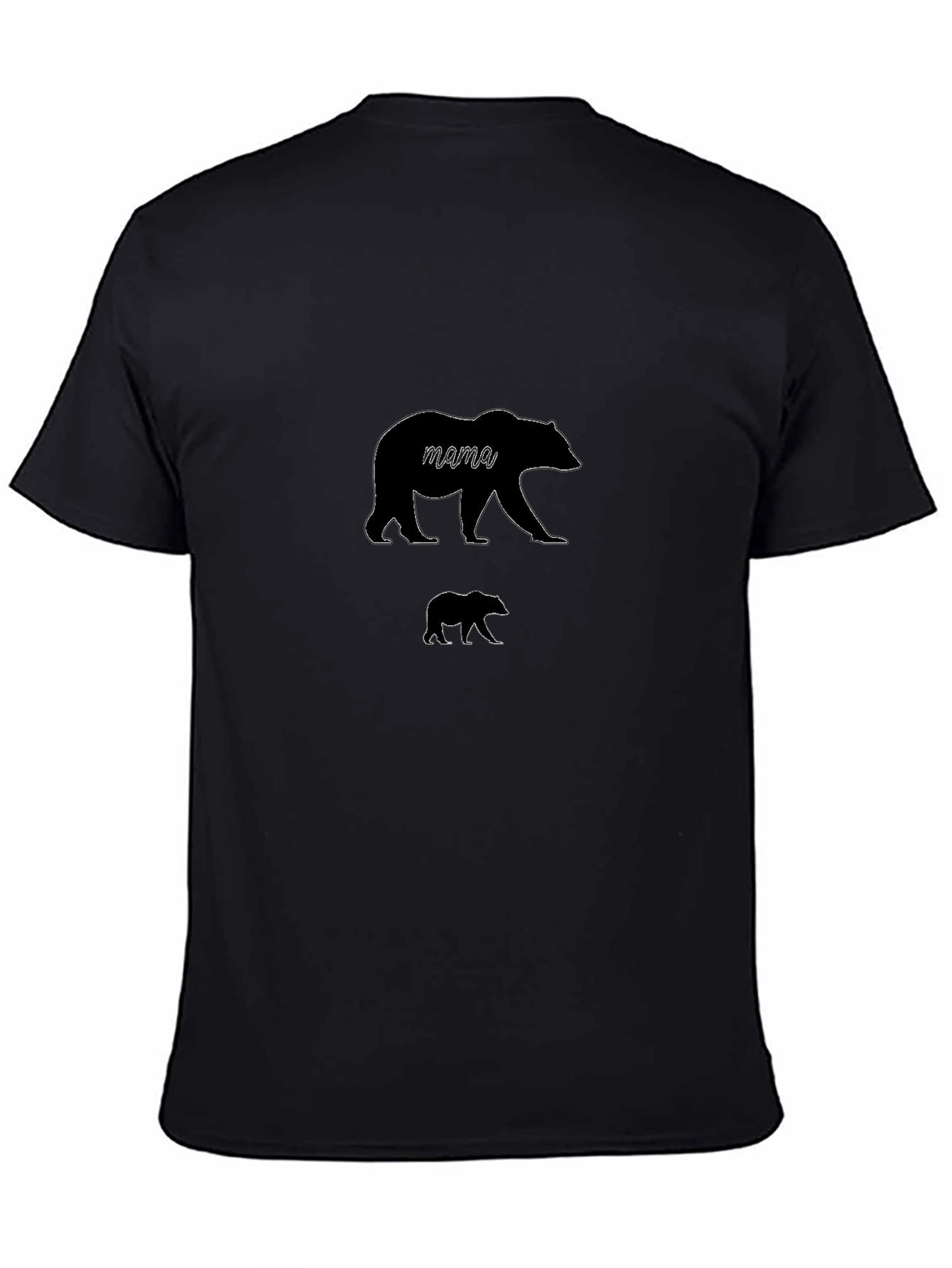 Mama Bear T-Shirt - Black Cotton Graphic Tee