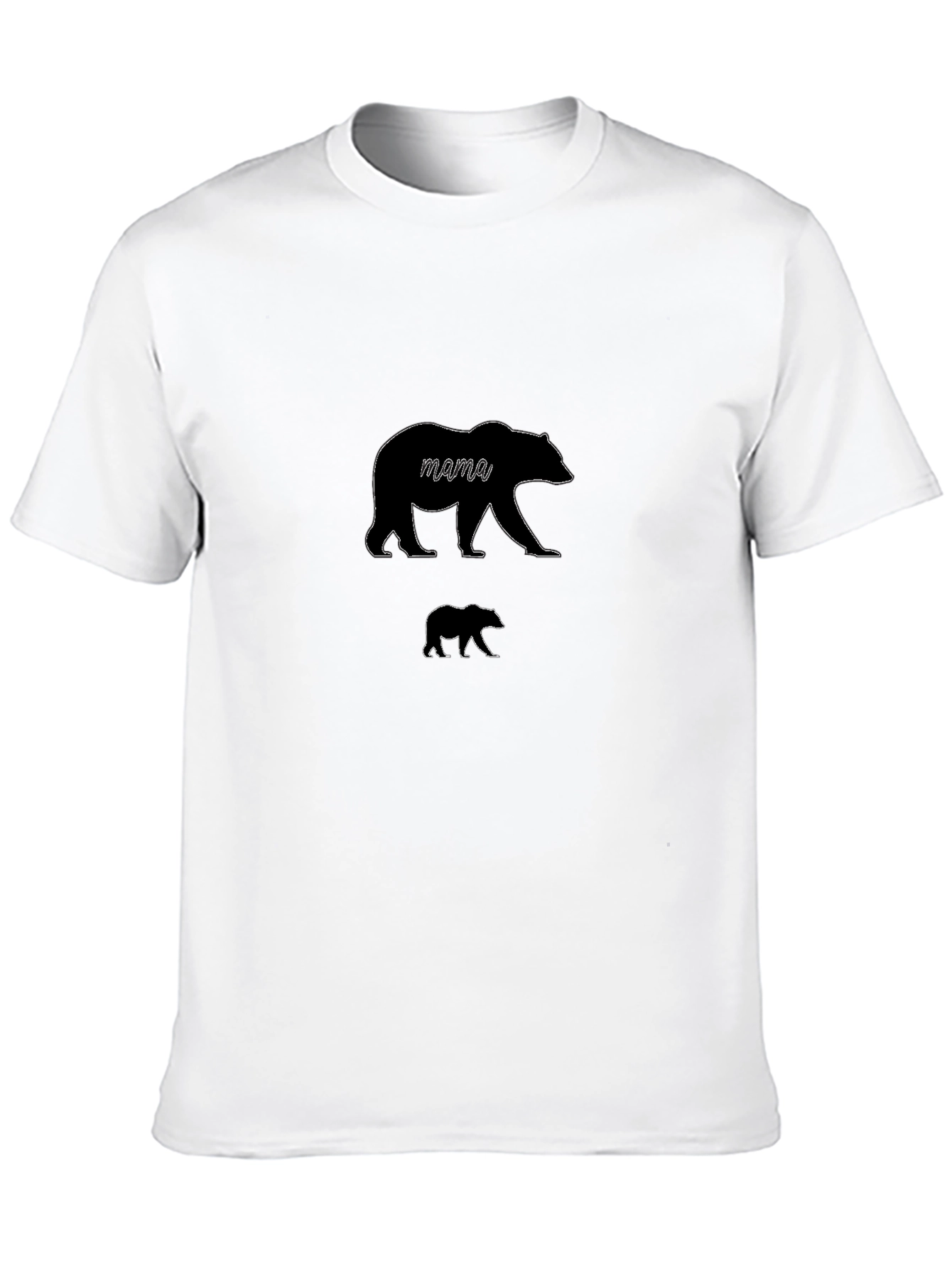 Mama Bear T-Shirt - Black Cotton Graphic Tee
