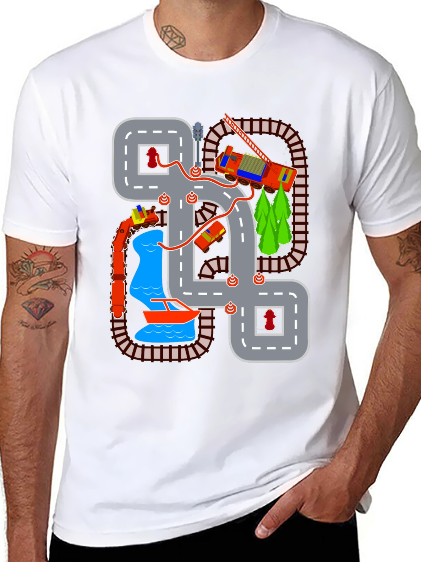 Playful City Road T-Shirt