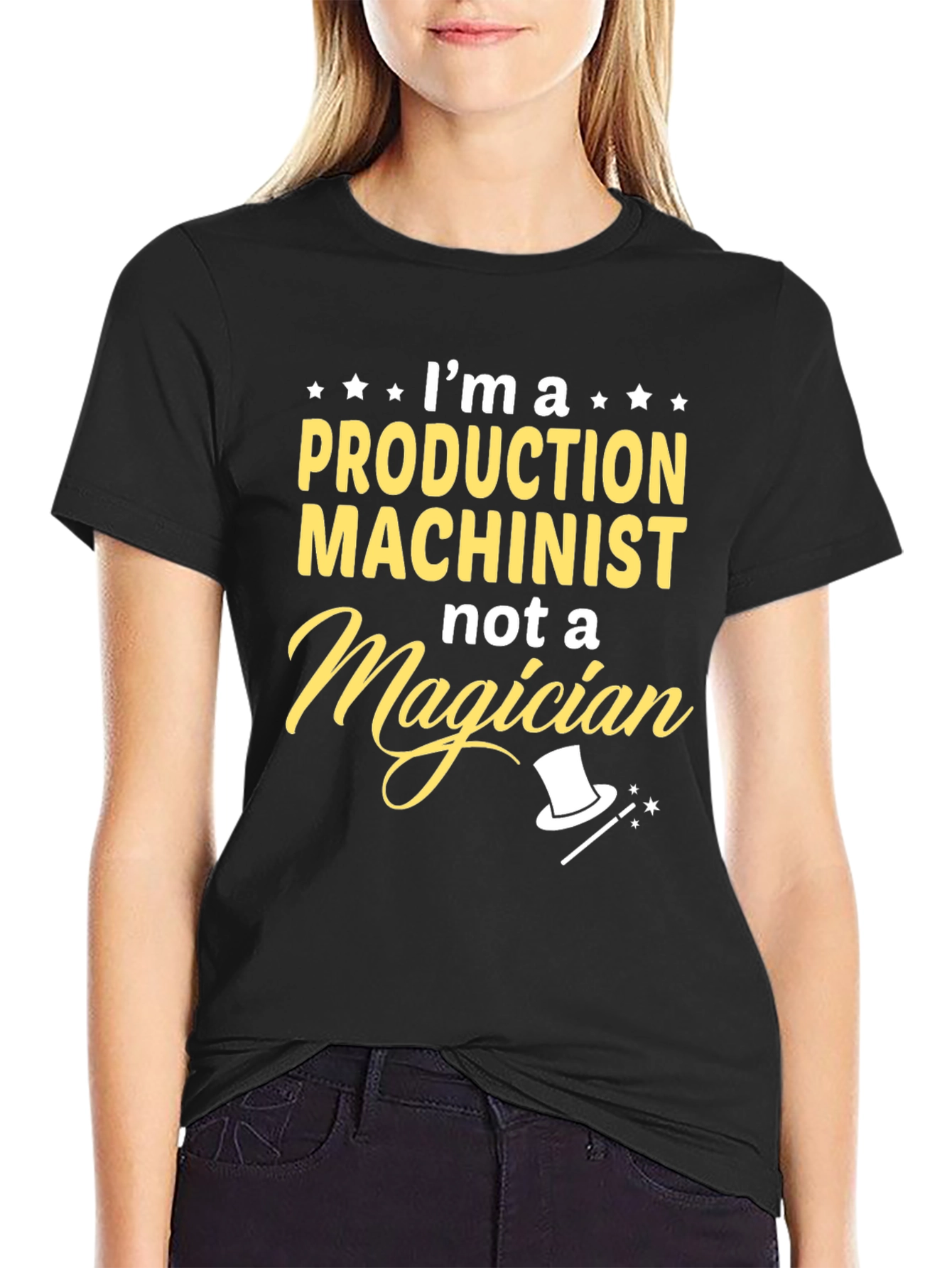 Production Machinist T-Shirt - Not a Magician Funny Tee