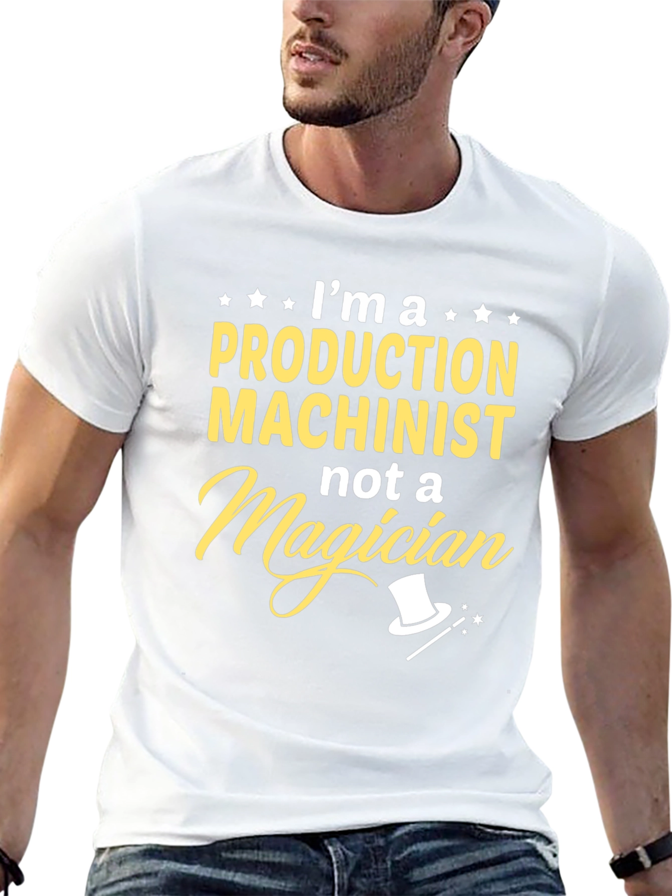 Production Machinist T-Shirt - Not a Magician Funny Tee