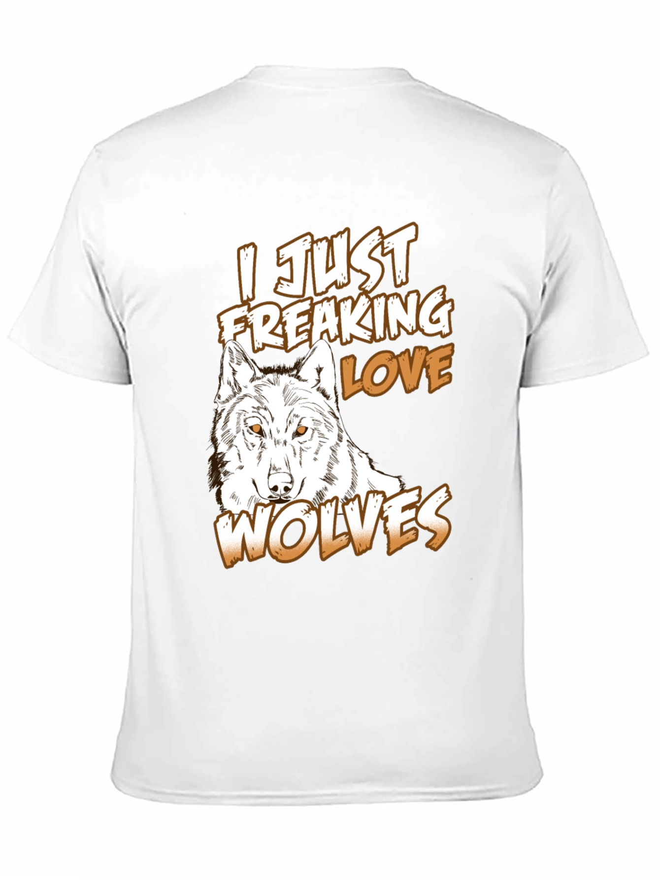 Wolf Lover T-Shirt - Freaking Love Wolves Graphic Tee