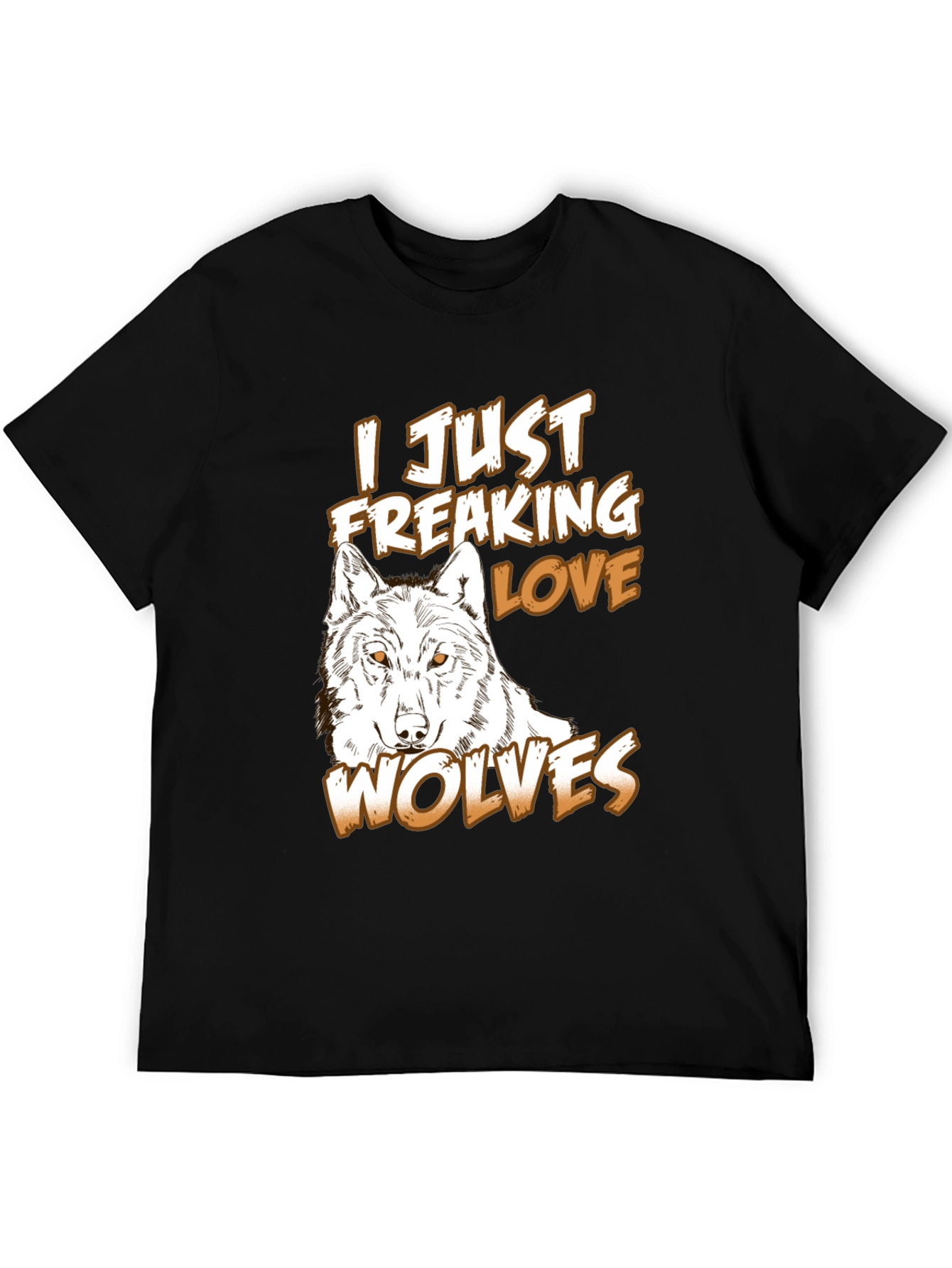Wolf Lover T-Shirt - Freaking Love Wolves Graphic Tee