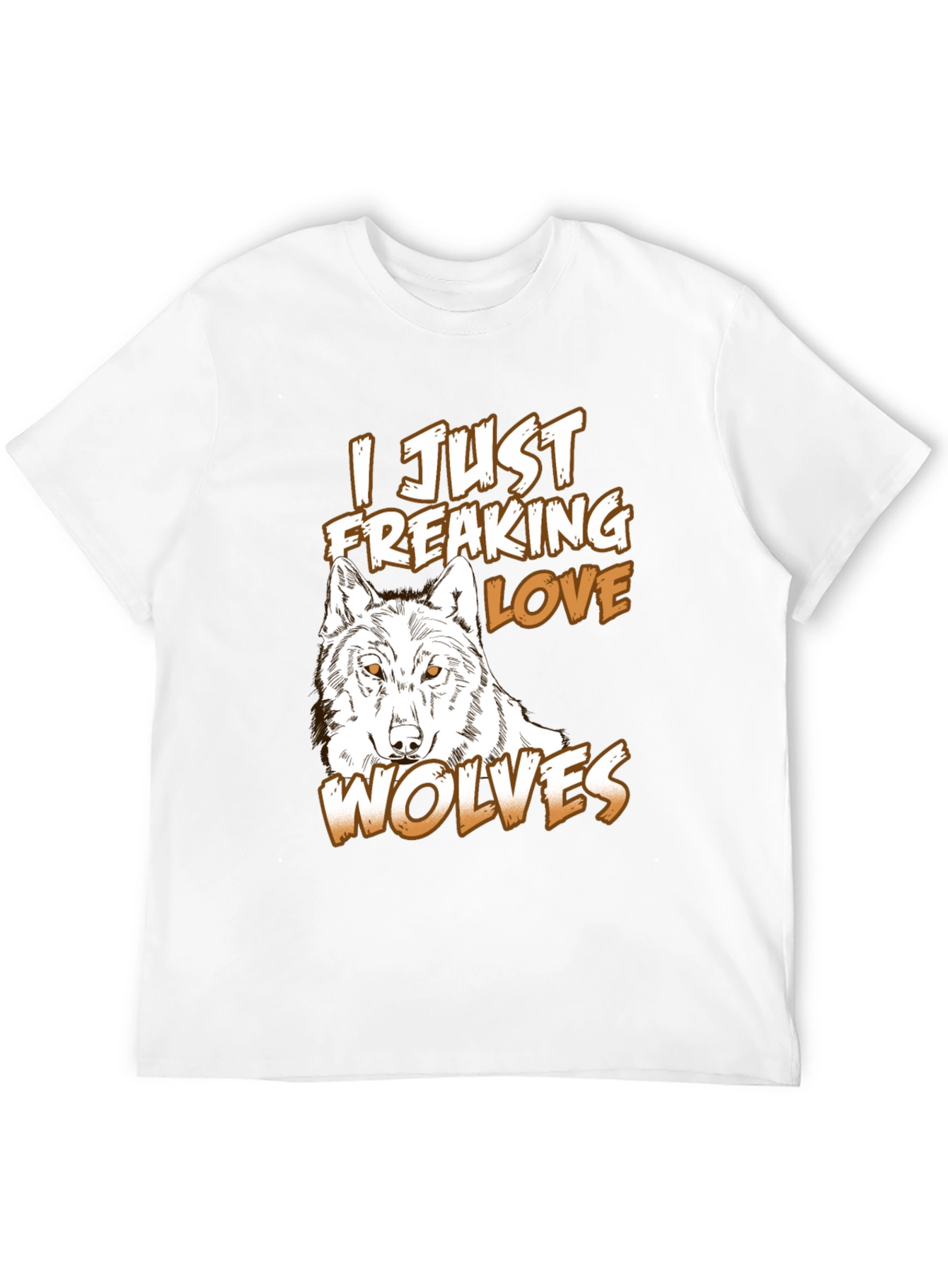 Wolf Lover T-Shirt - Freaking Love Wolves Graphic Tee
