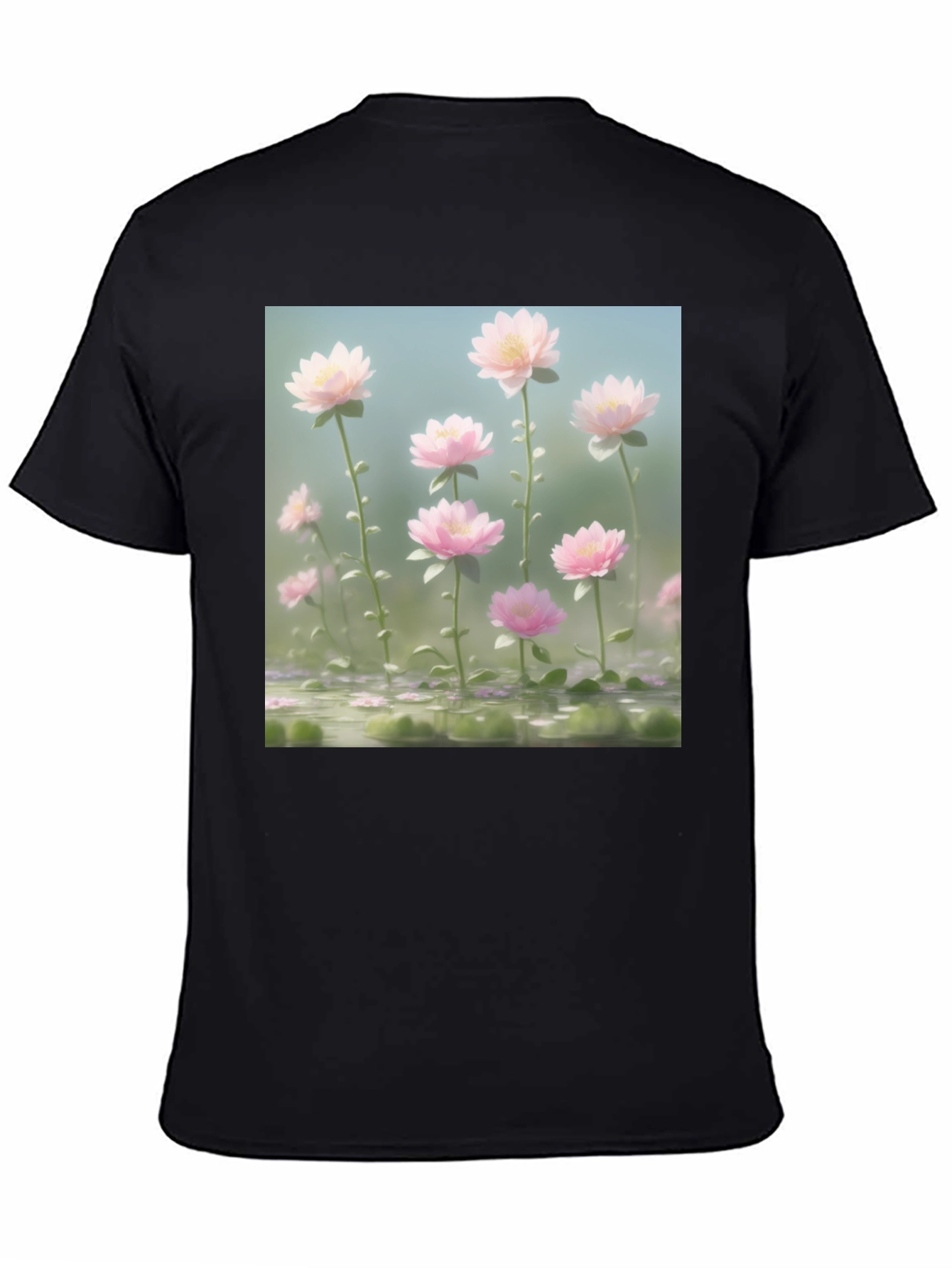 Lotus Garden Graphic Tee - Soft Cotton Blend