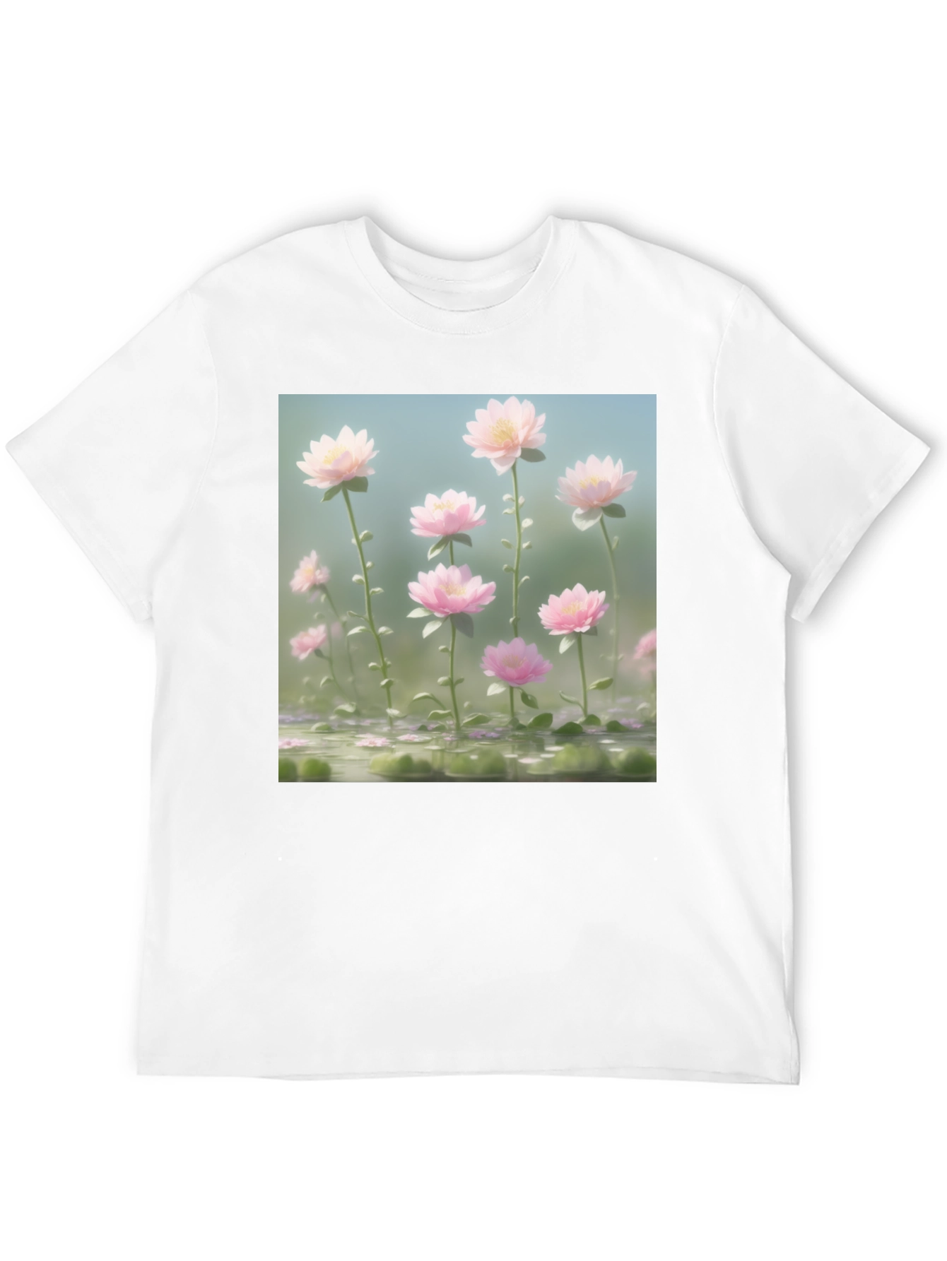 Lotus Garden Graphic Tee - Soft Cotton Blend