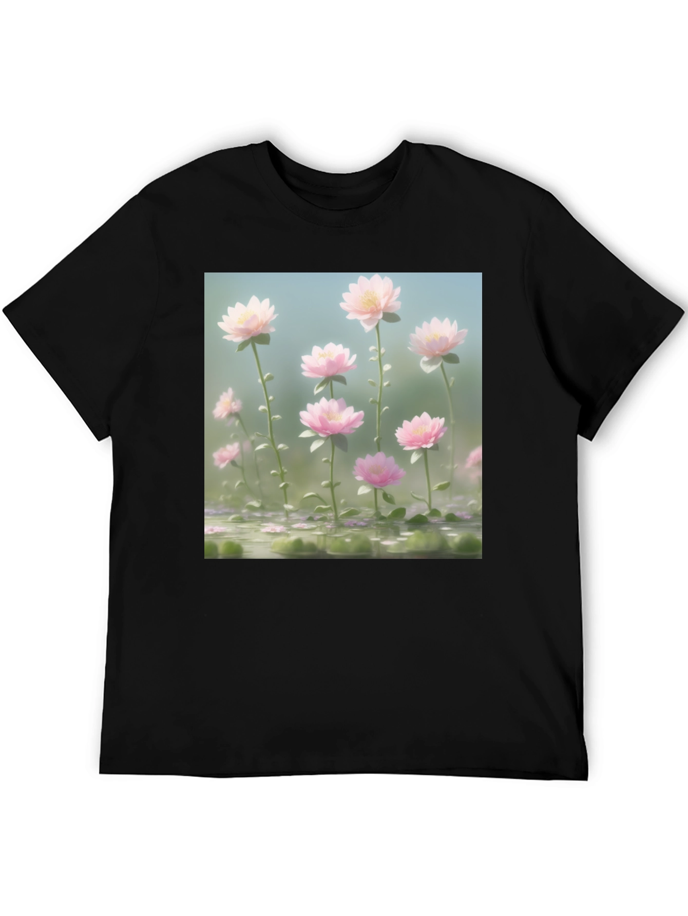Lotus Garden Graphic Tee - Soft Cotton Blend