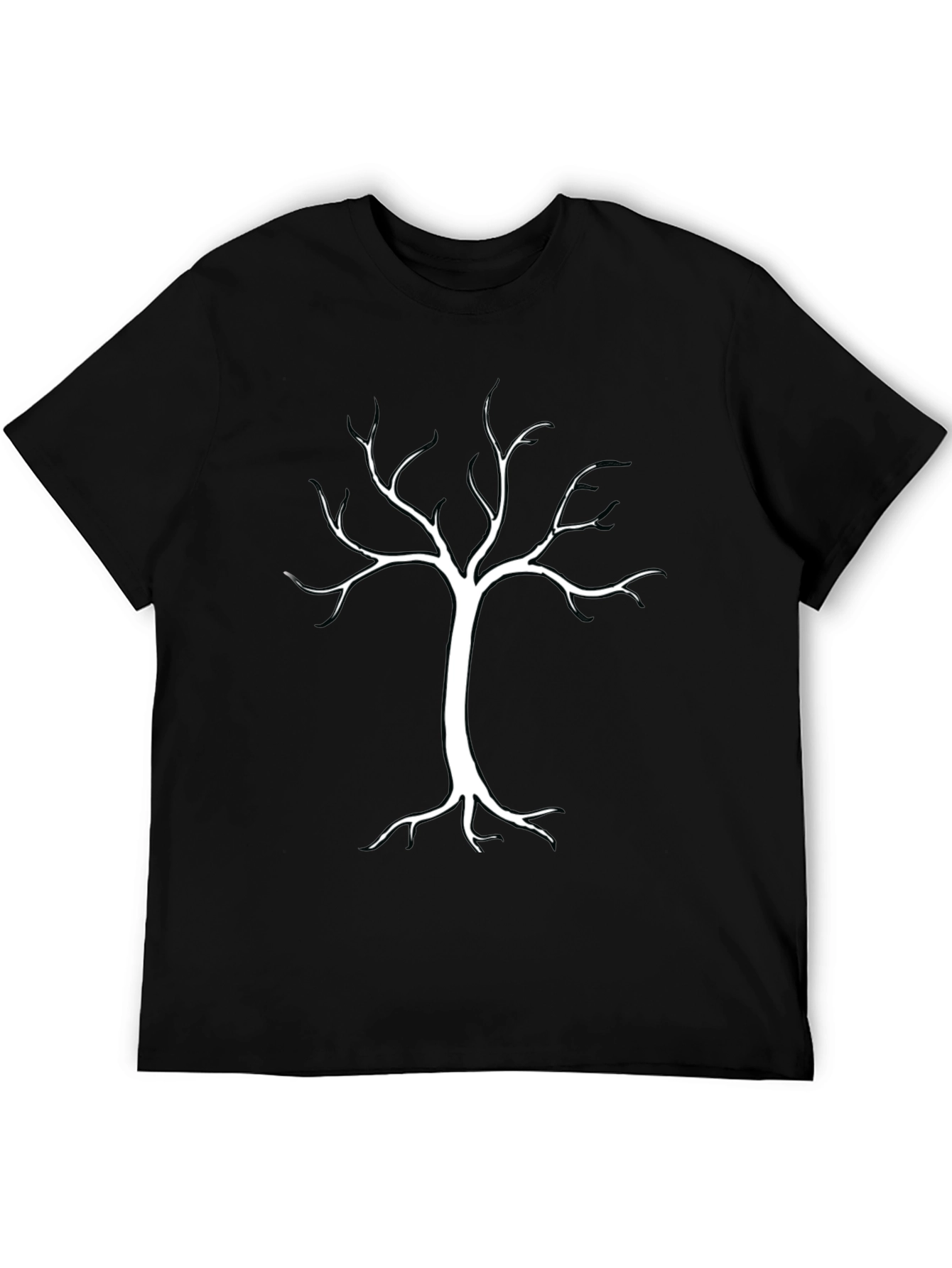 Black Tree Graphic Tee - Mens Casual Shirt