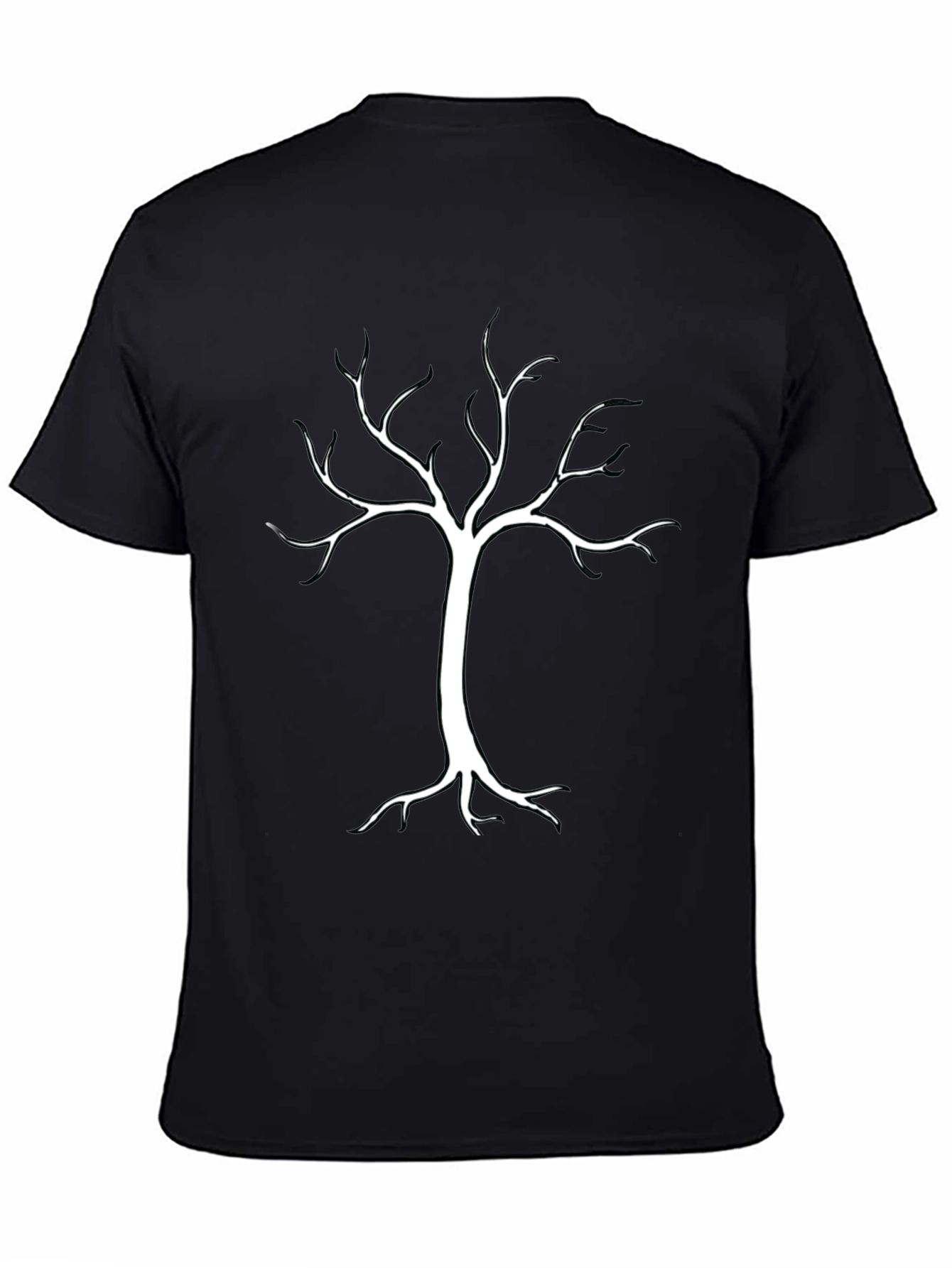 Black Tree Graphic Tee - Mens Casual Shirt
