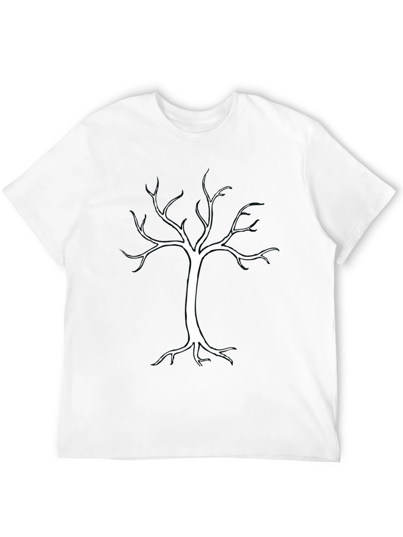 Black Tree Graphic Tee - Mens Casual Shirt