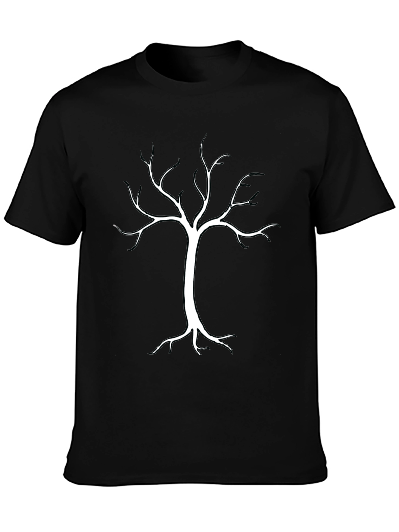Black Tree Graphic Tee - Mens Casual Shirt
