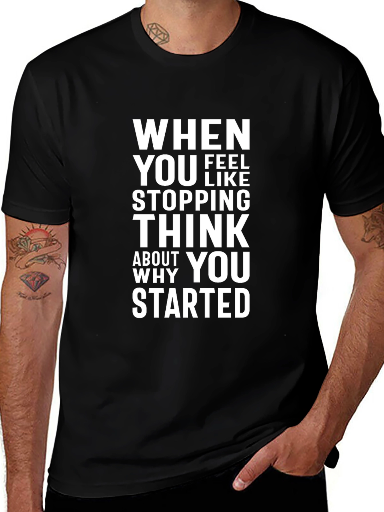 Motivational T-Shirt: When You Feel Like Stopping...