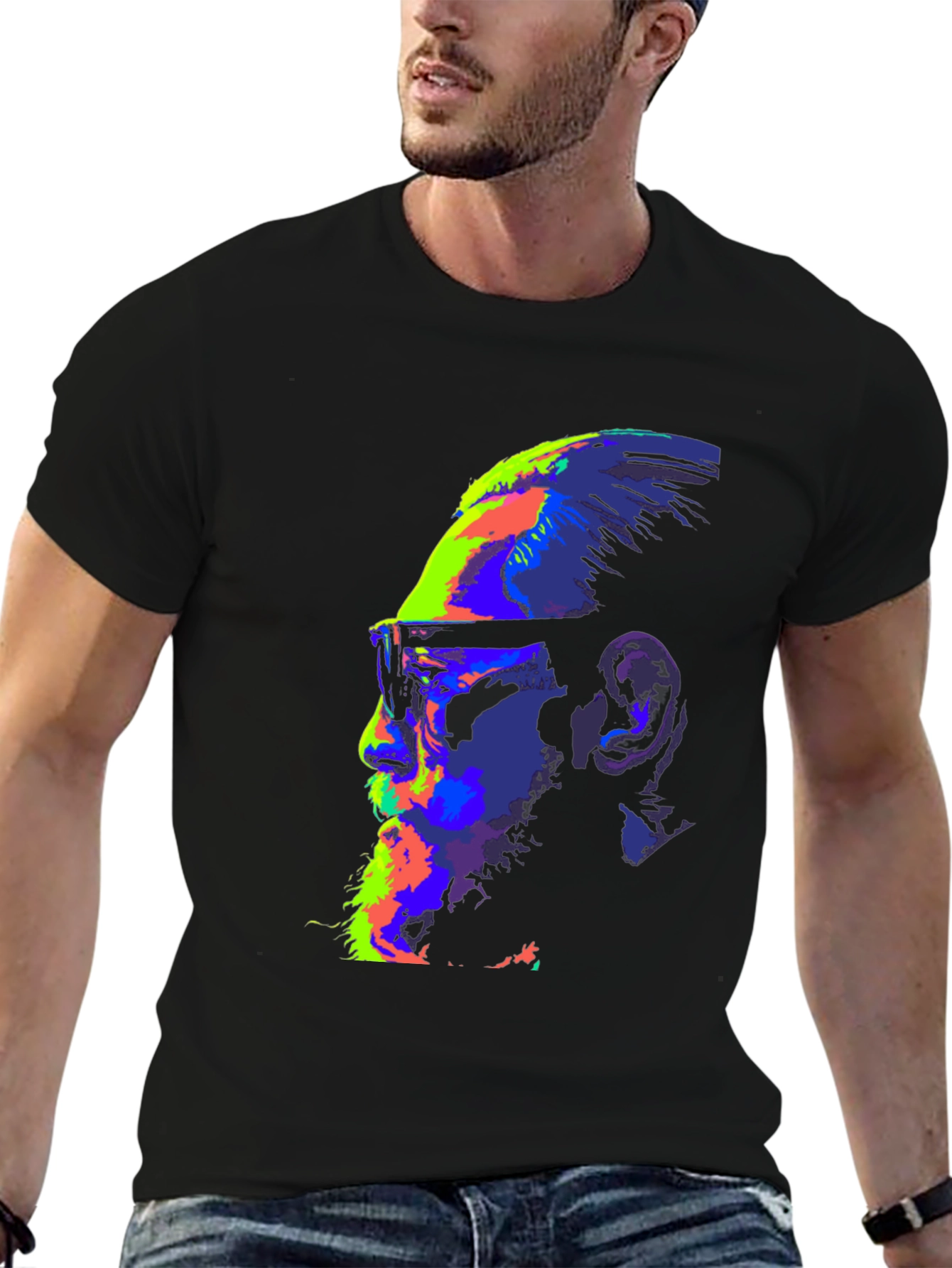 Vibrant McGregor Graphic Print Black T-Shirt