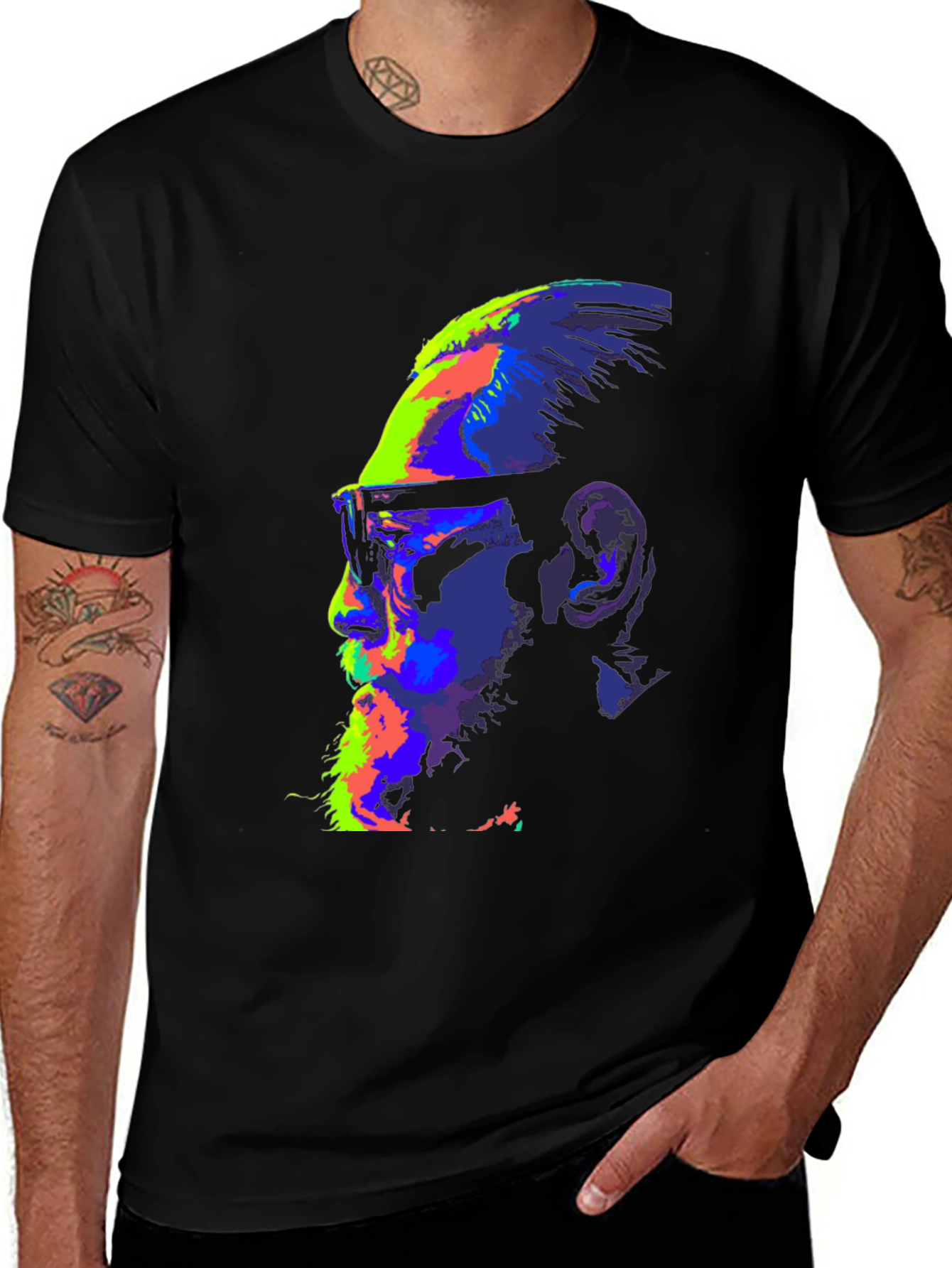 Vibrant McGregor Graphic Print Black T-Shirt