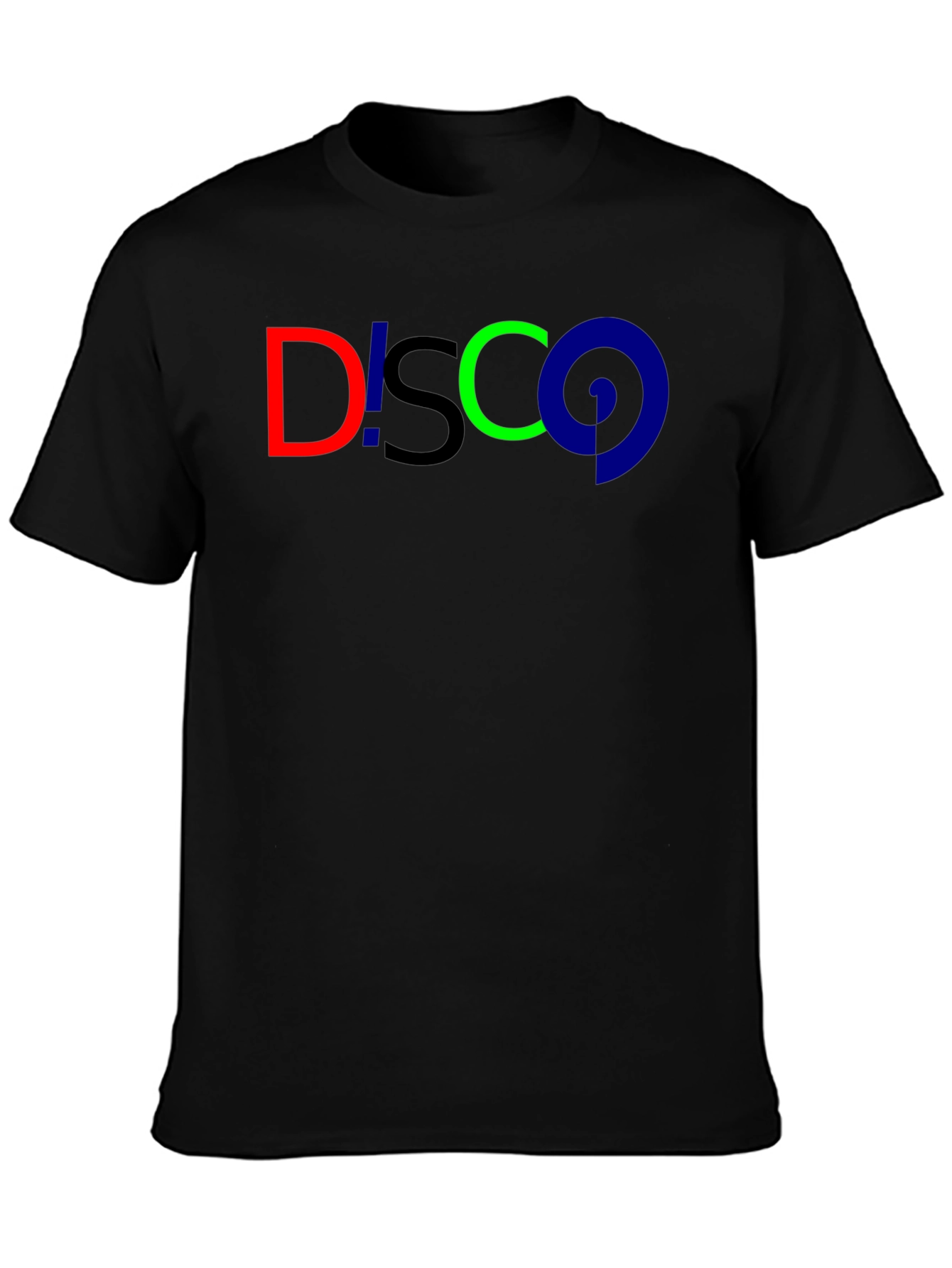 Disco Graphic Tee - Black Cotton T-Shirt