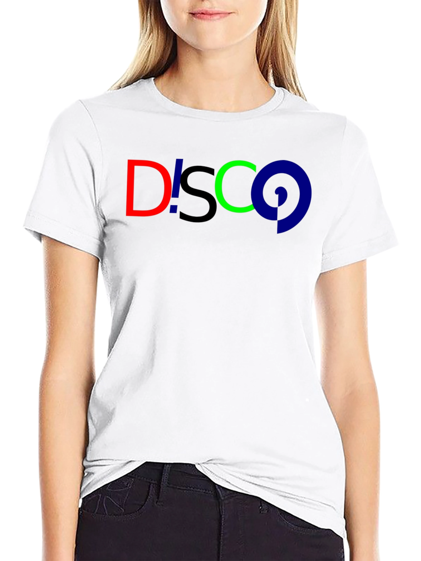 Disco Graphic Tee - Black Cotton T-Shirt