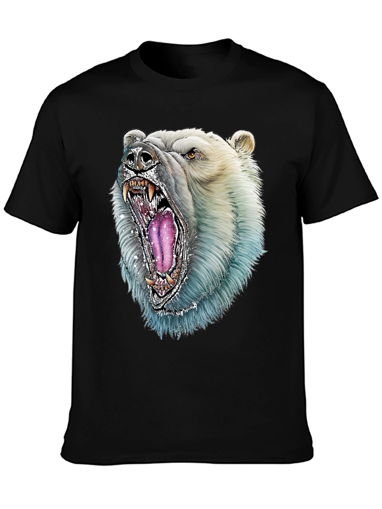 Polar Bear Graphic Tee - Fierce Animal Design