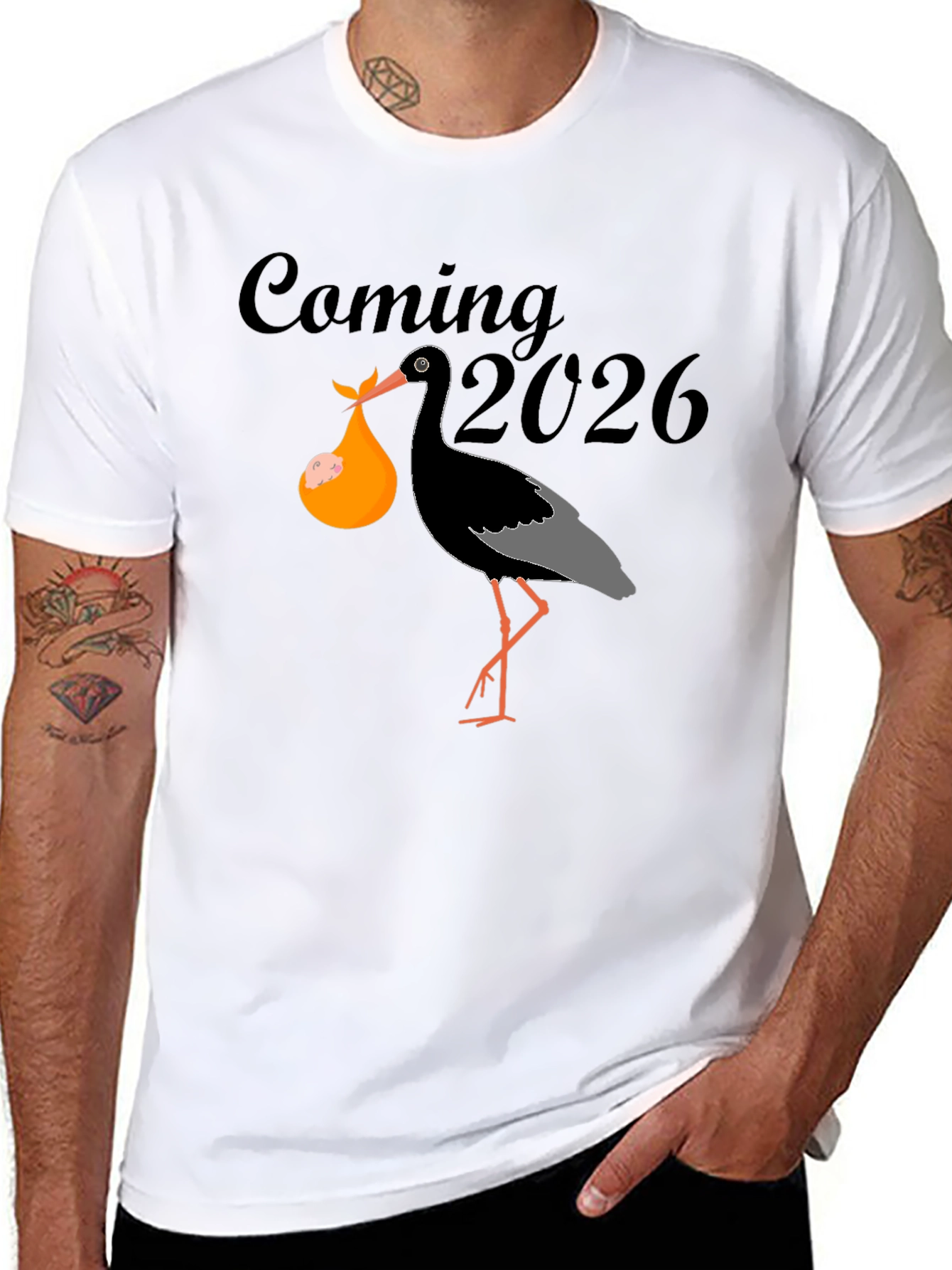 Coming 2026 Stork Unisex T-Shirt