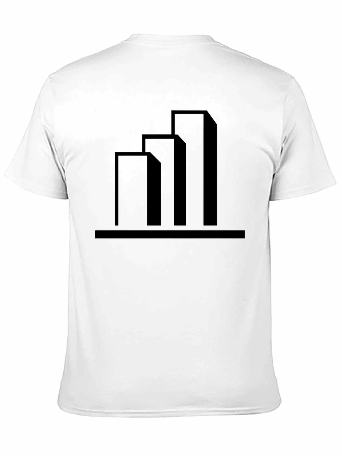 Modern Building Graphic Tee - Black Cotton T-Shirt