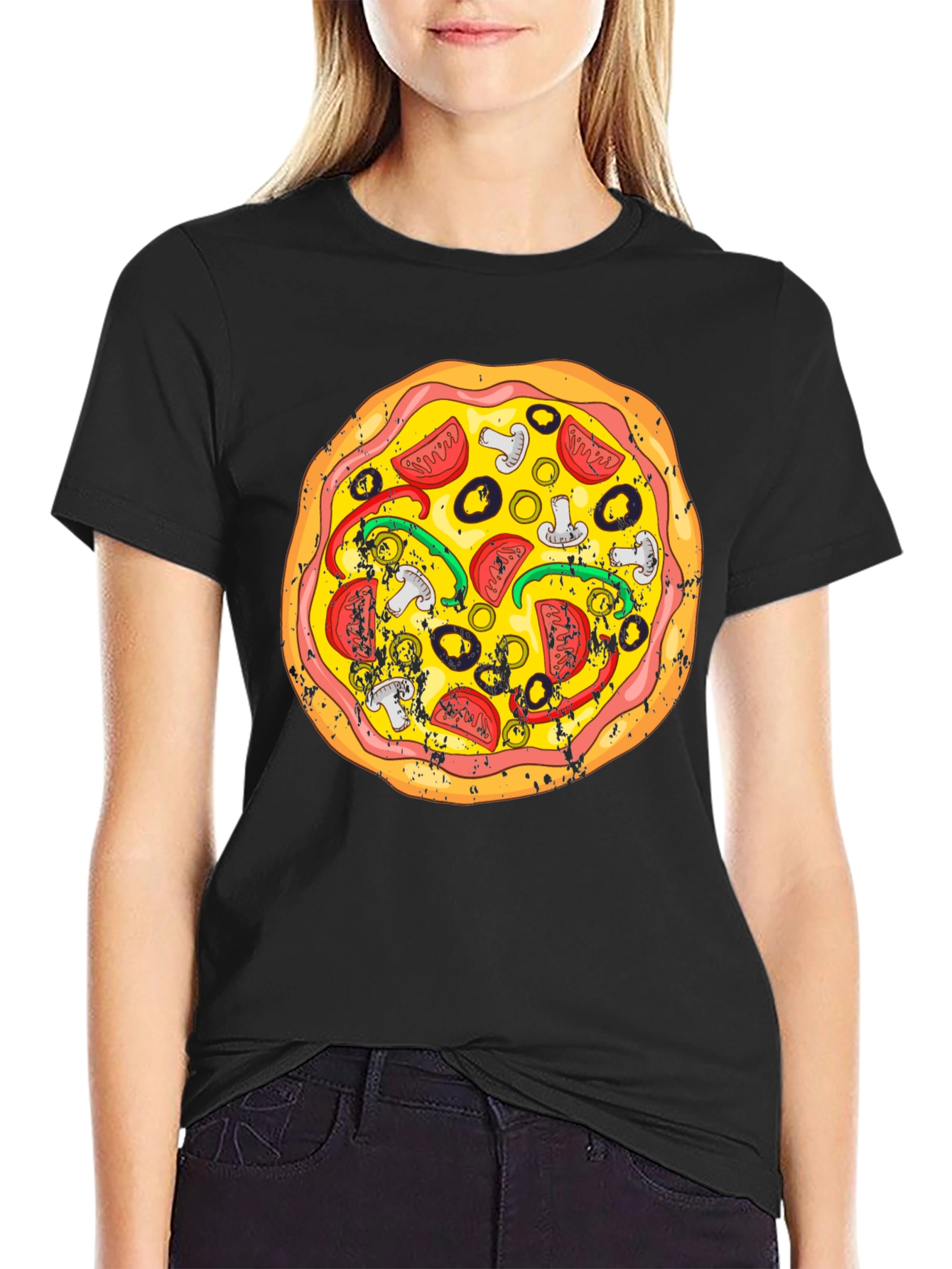 Pizza Graphic Tee - Fun Food T-Shirt