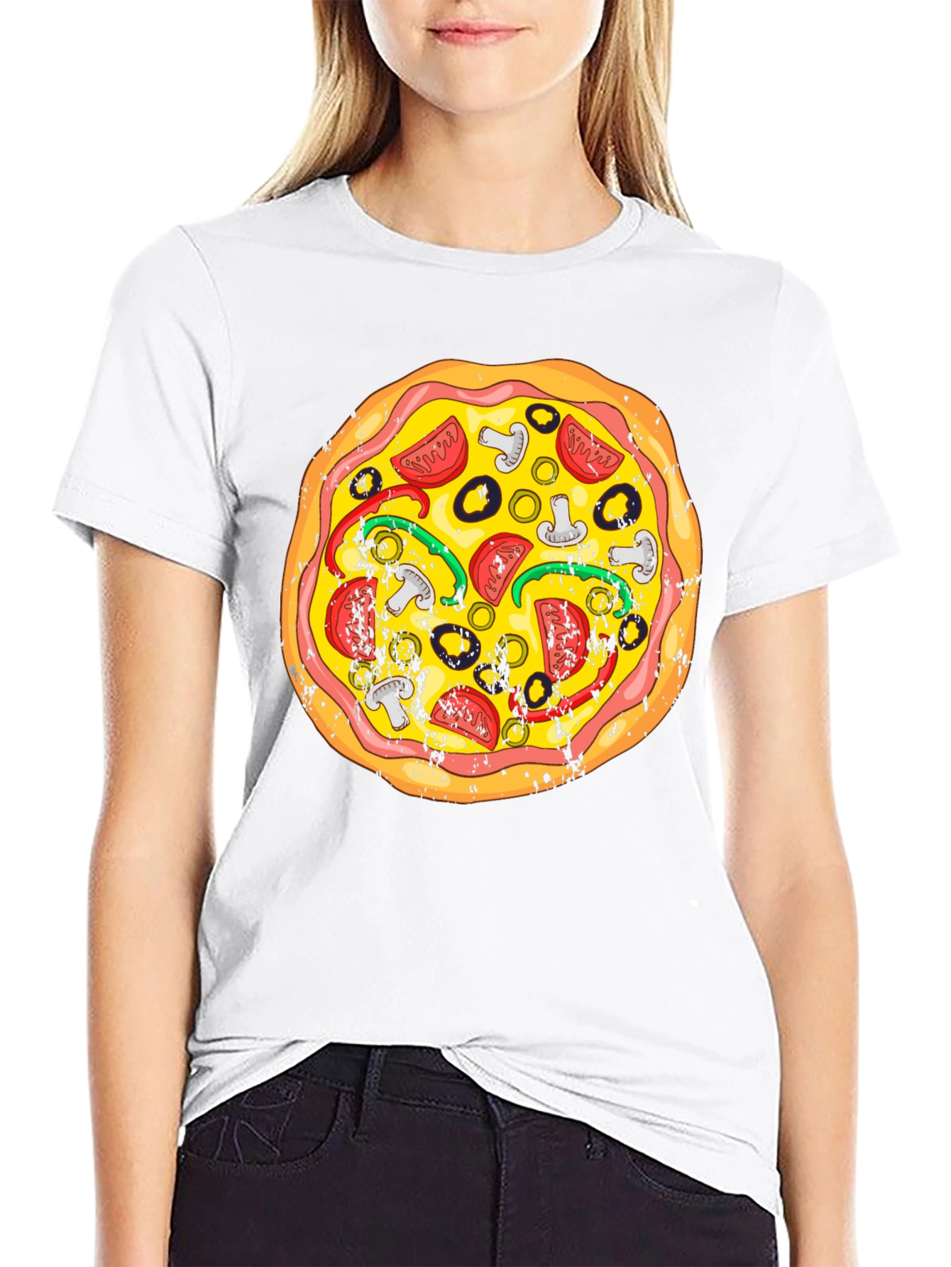 Pizza Graphic Tee - Fun Food T-Shirt