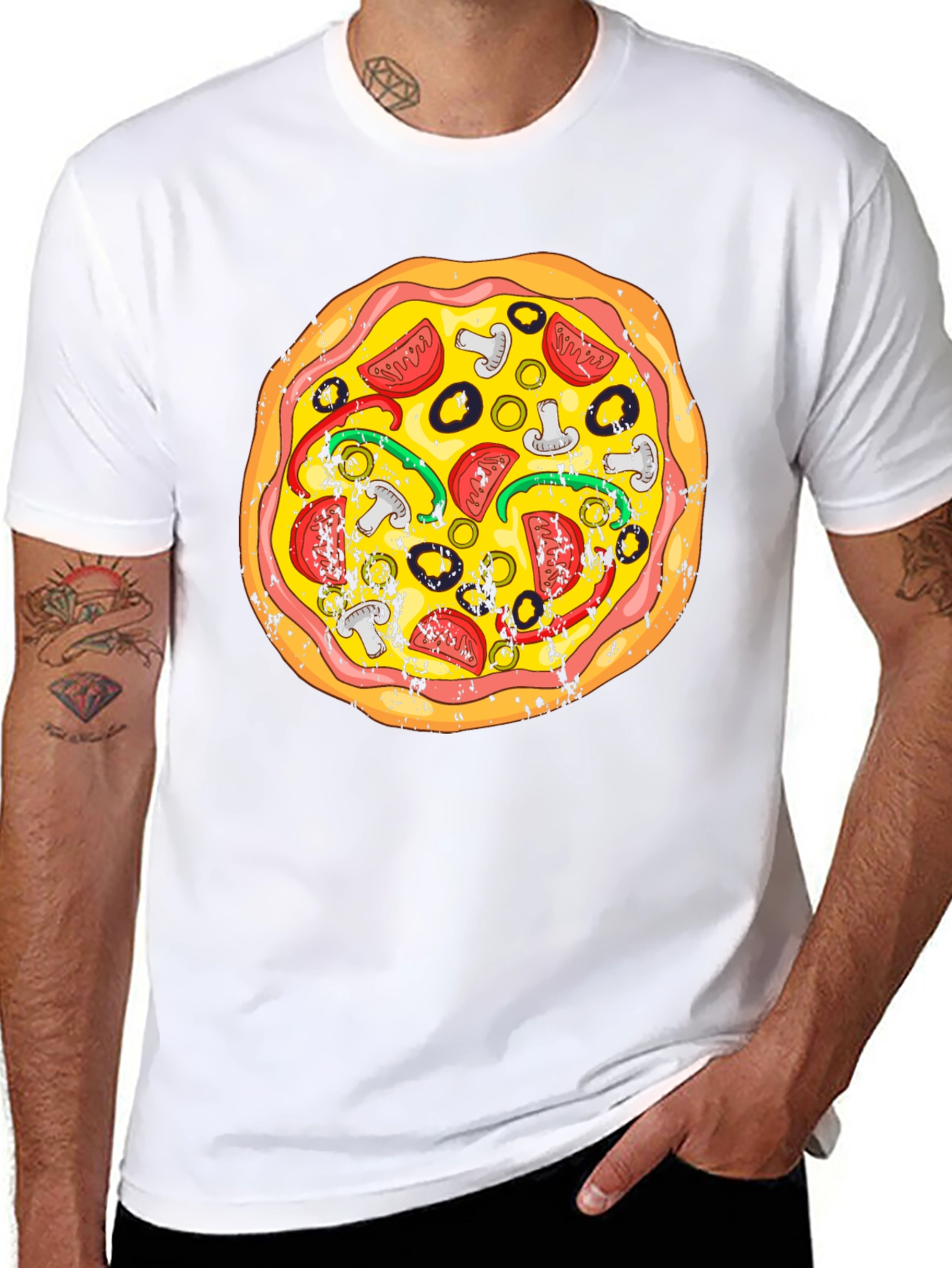 Pizza Graphic Tee - Fun Food T-Shirt