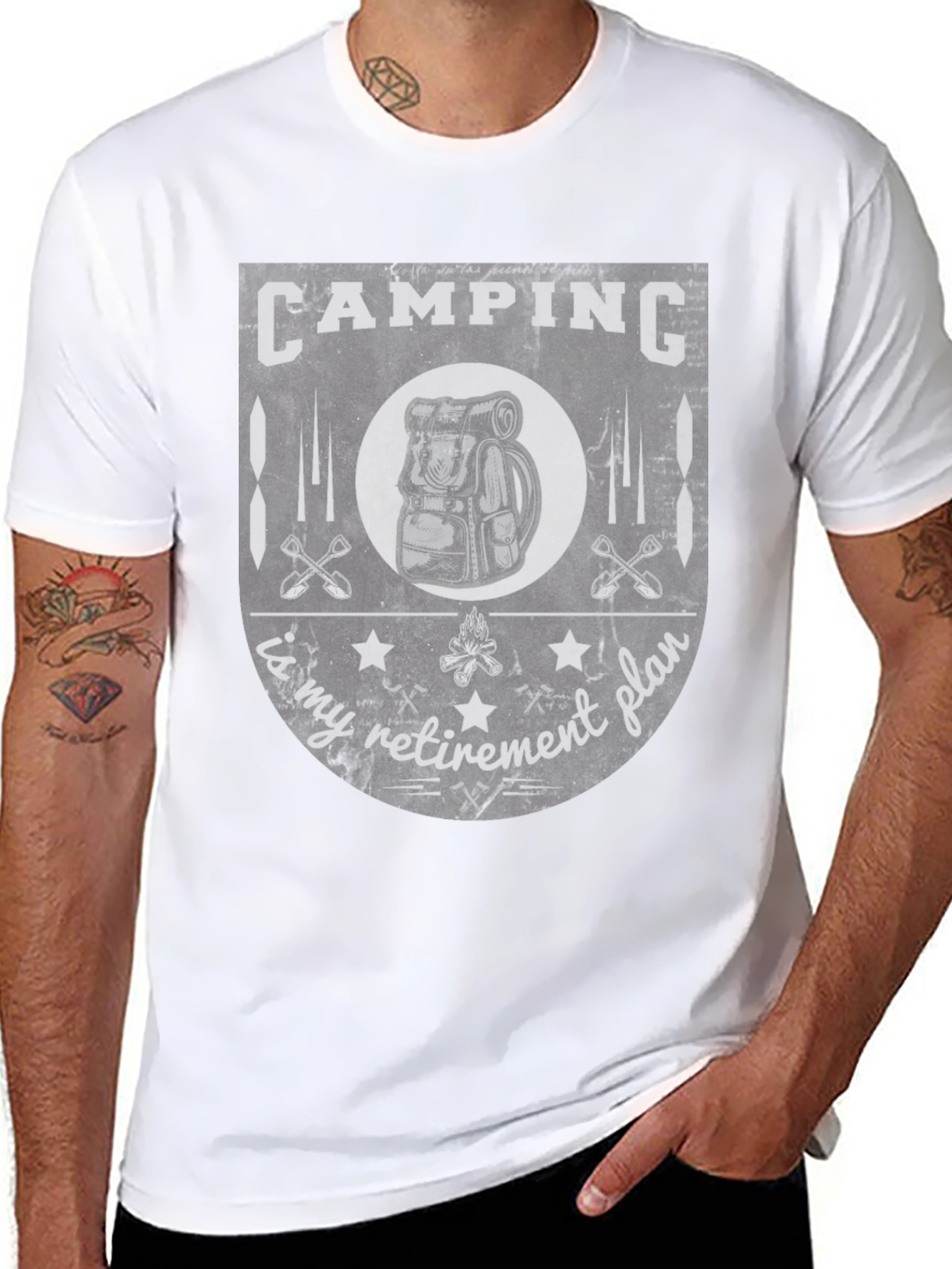 Camping Retirement Plan Graphic T-Shirt