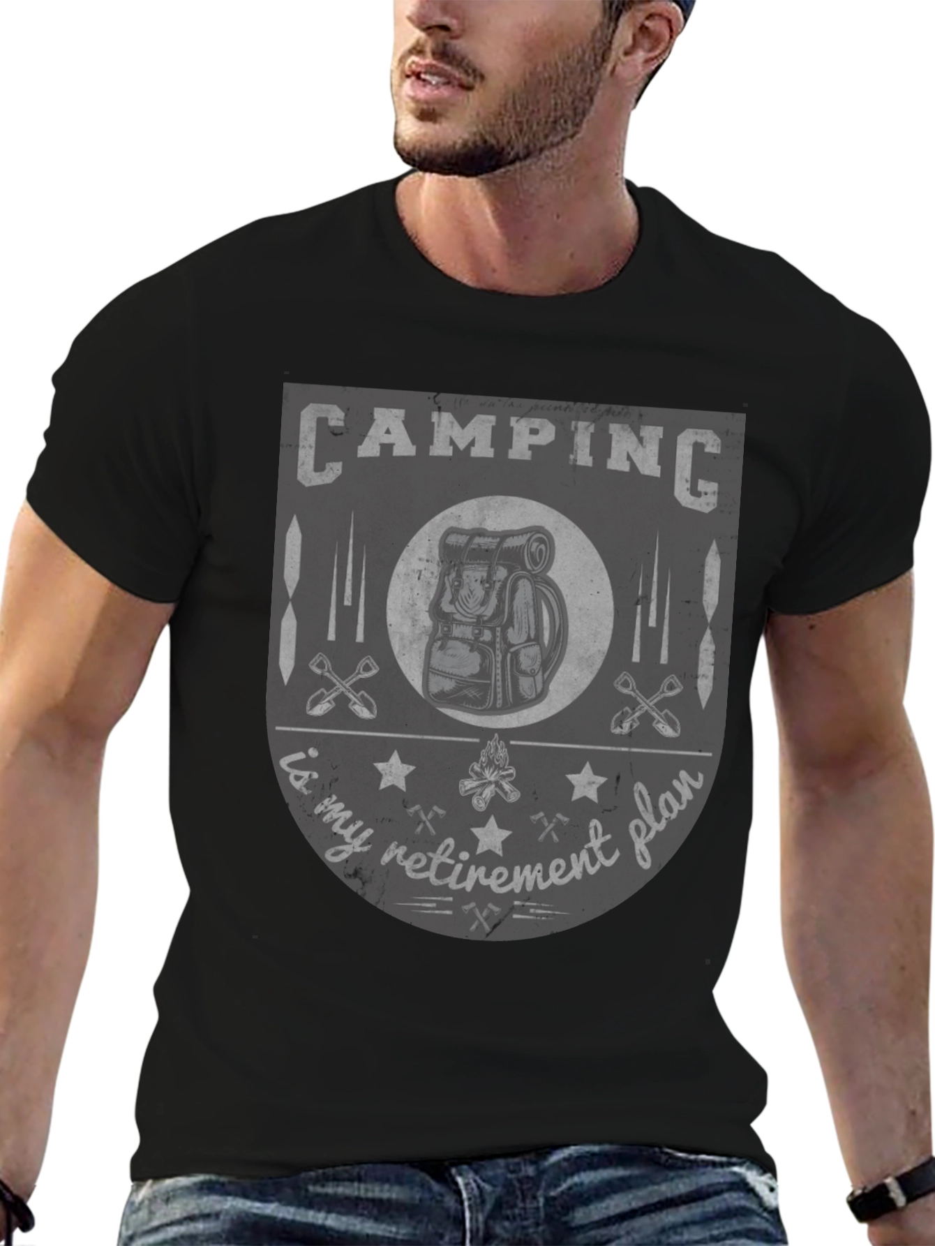 Camping Retirement Plan Graphic T-Shirt
