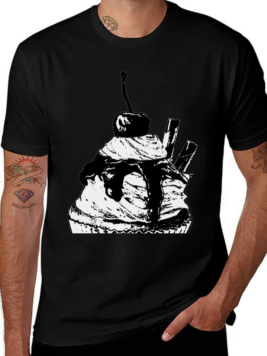 Cupcake Graphic Black T-Shirt
