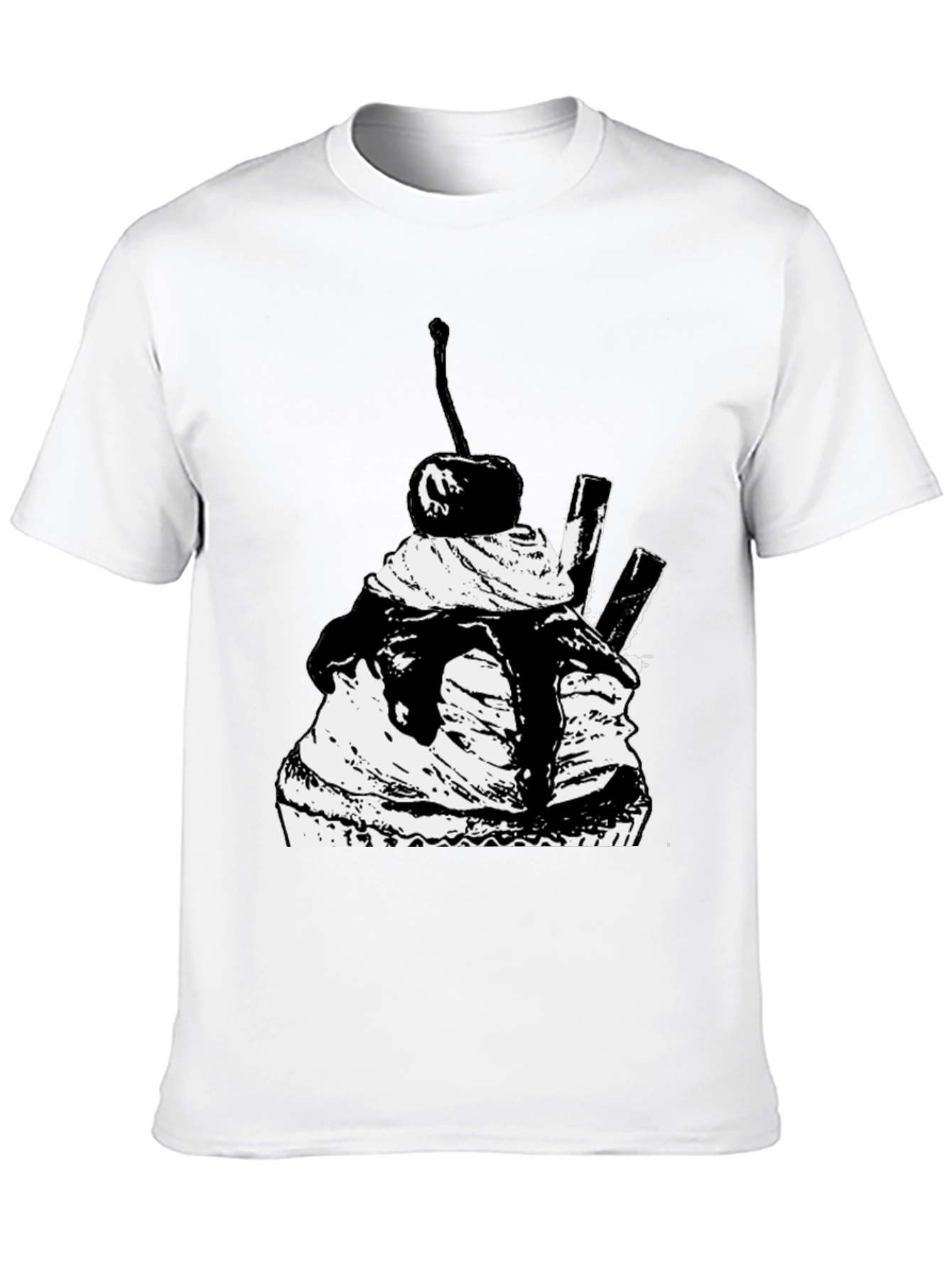 Cupcake Graphic Black T-Shirt