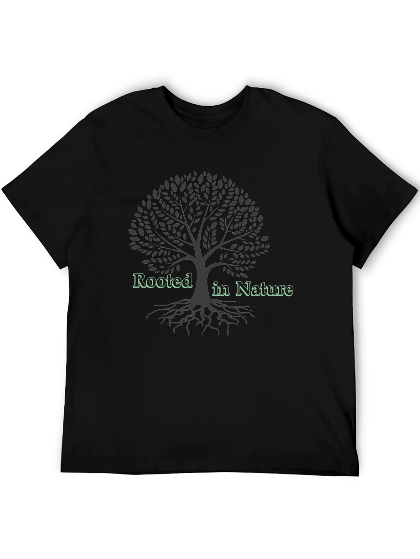 Rooted in Nature Graphic Tee - Tree Design
