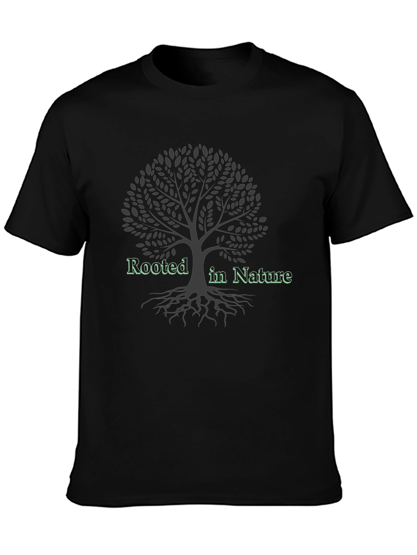 Rooted in Nature Graphic Tee - Tree Design