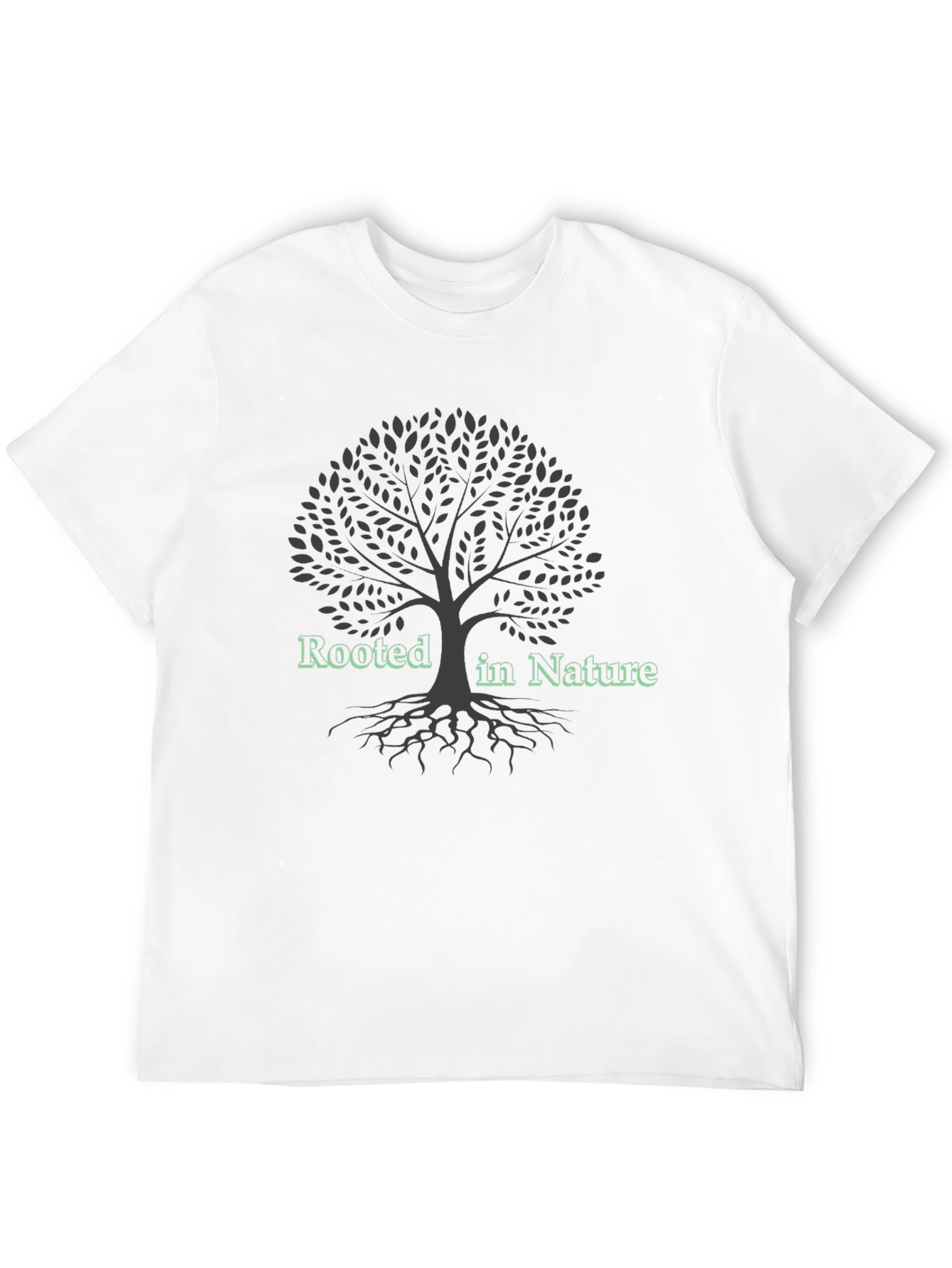 Rooted in Nature Graphic Tee - Tree Design