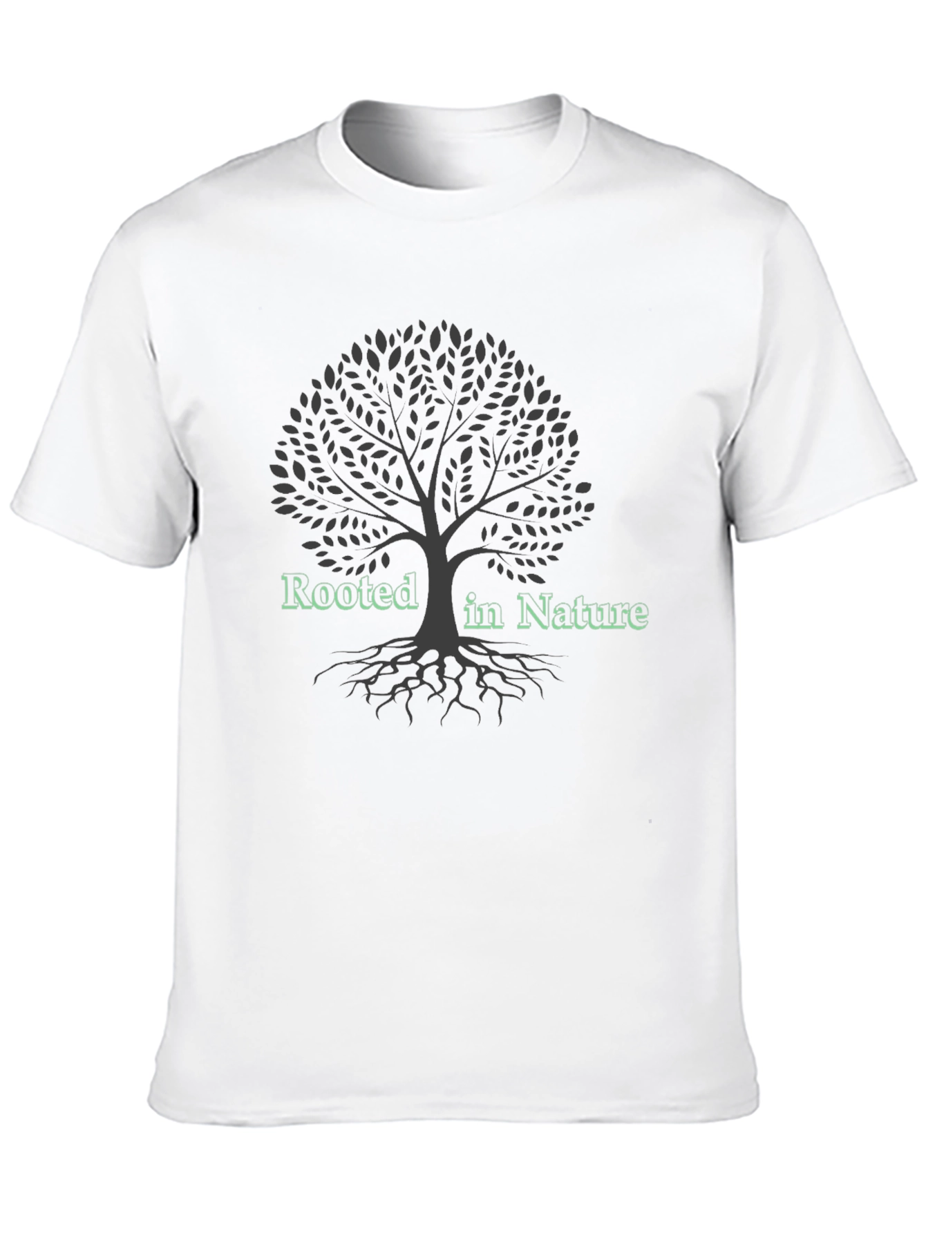 Rooted in Nature Graphic Tee - Tree Design