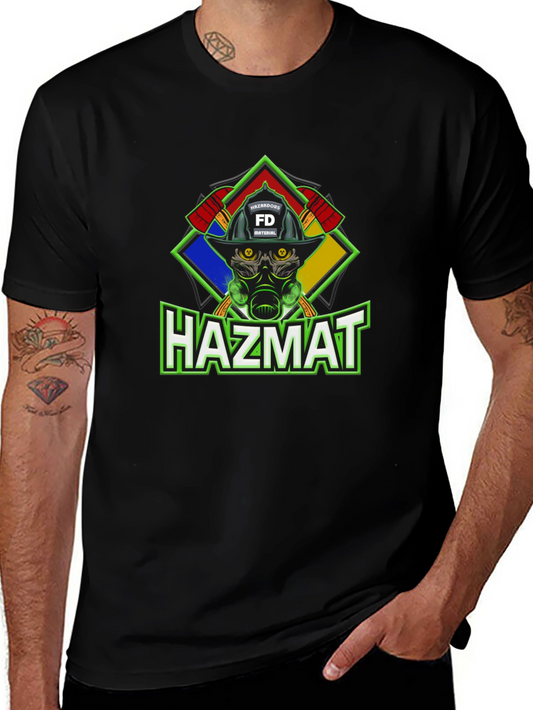 HAZMAT Firefighter Graphic T-Shirt