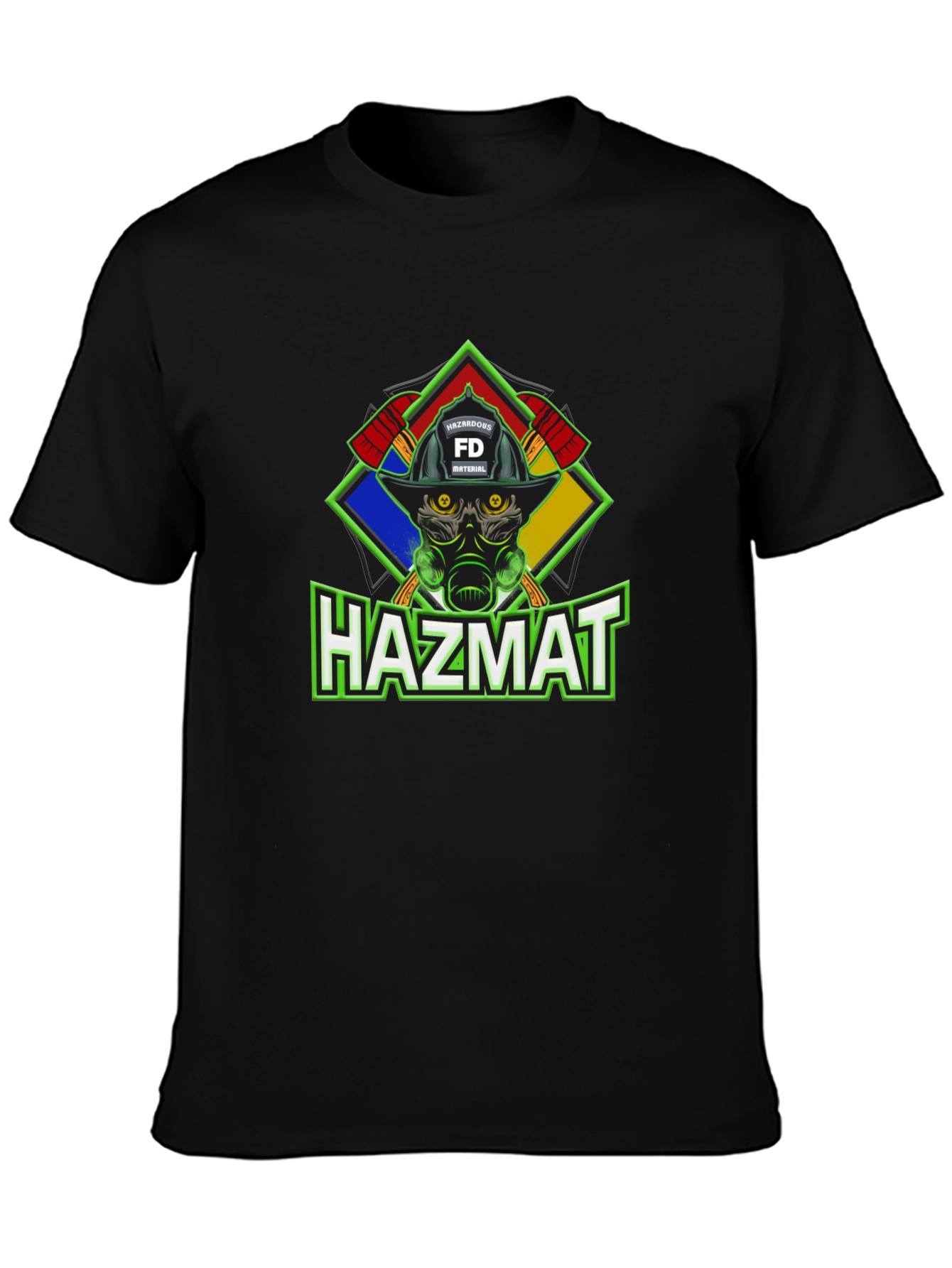 HAZMAT Firefighter Graphic T-Shirt