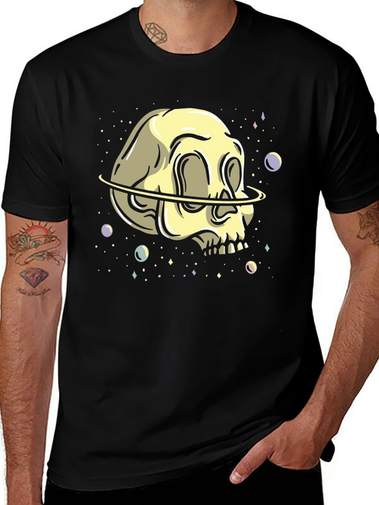 Skull Planet Graphic Tee - Black Unisex T-Shirt