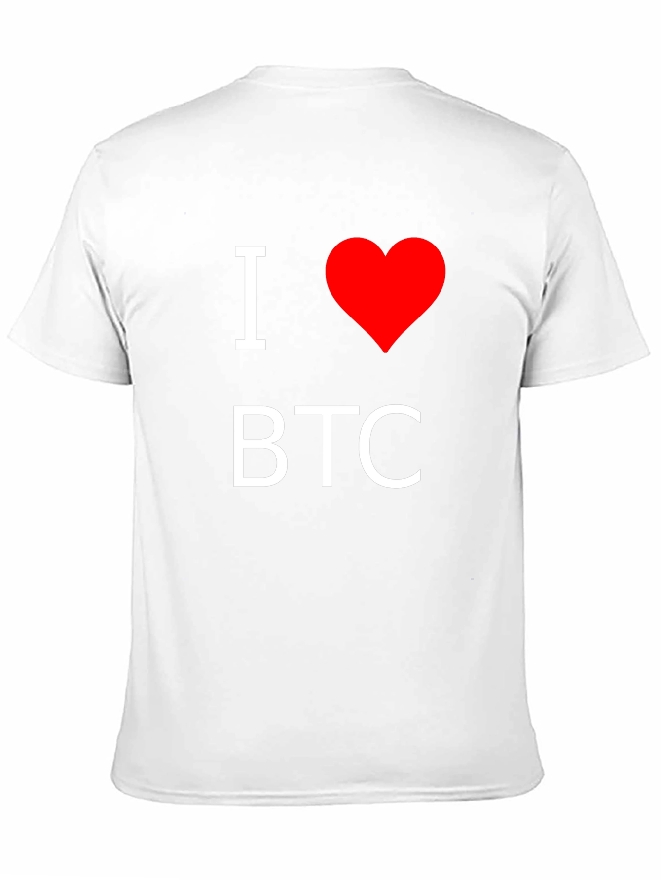 I Love BTC T-Shirt - Black Crypto Tee