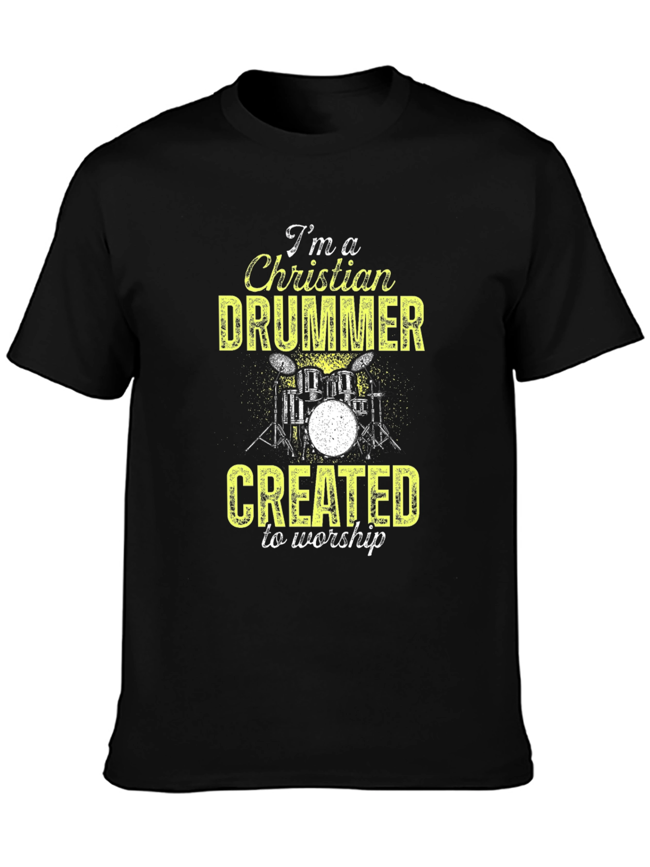 Christian Drummer T-Shirt - Worship Music Tee
