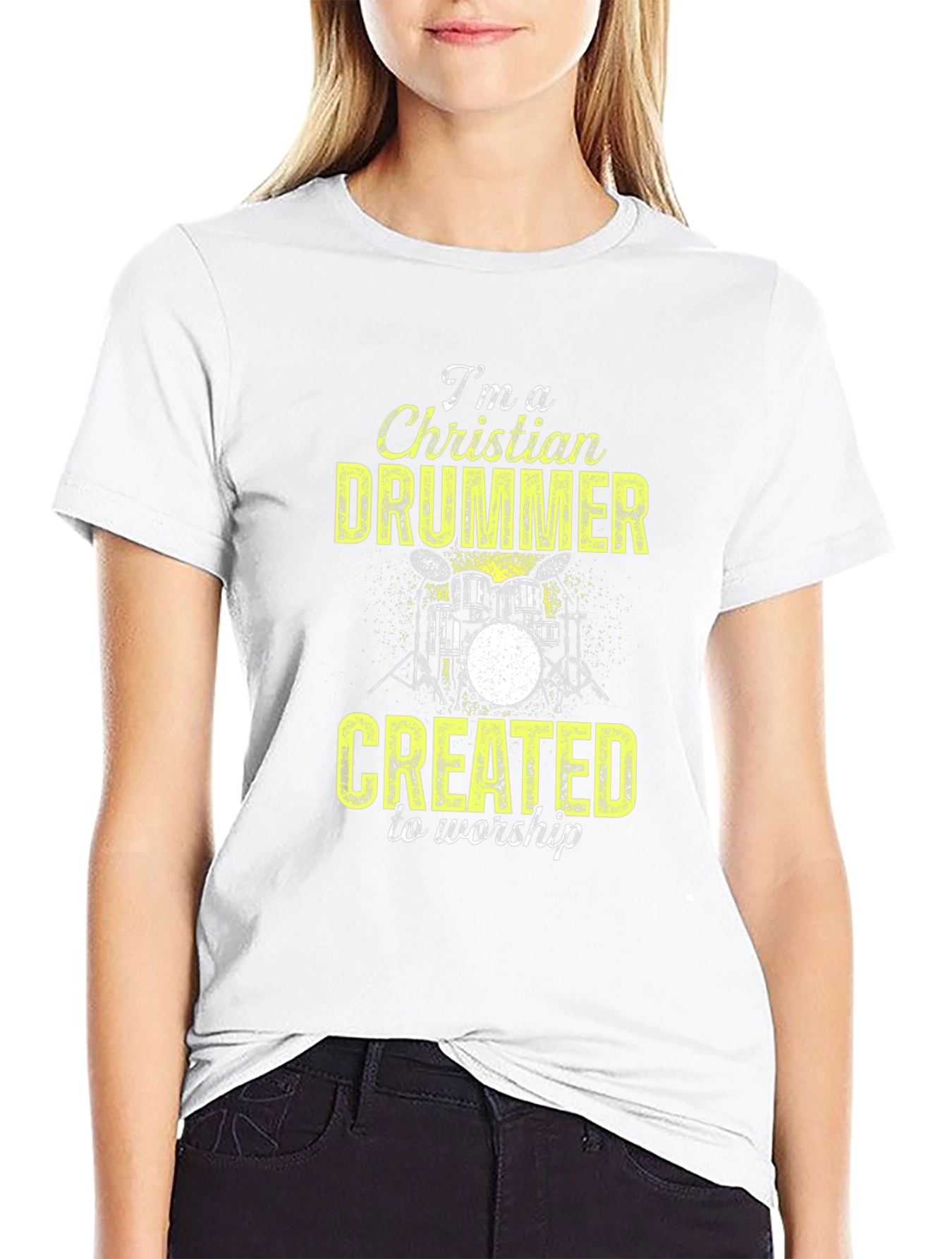 Christian Drummer T-Shirt - Worship Music Tee
