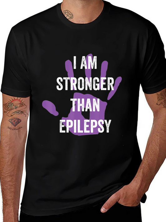I Am Stronger Than Epilepsy Awareness T-Shirt