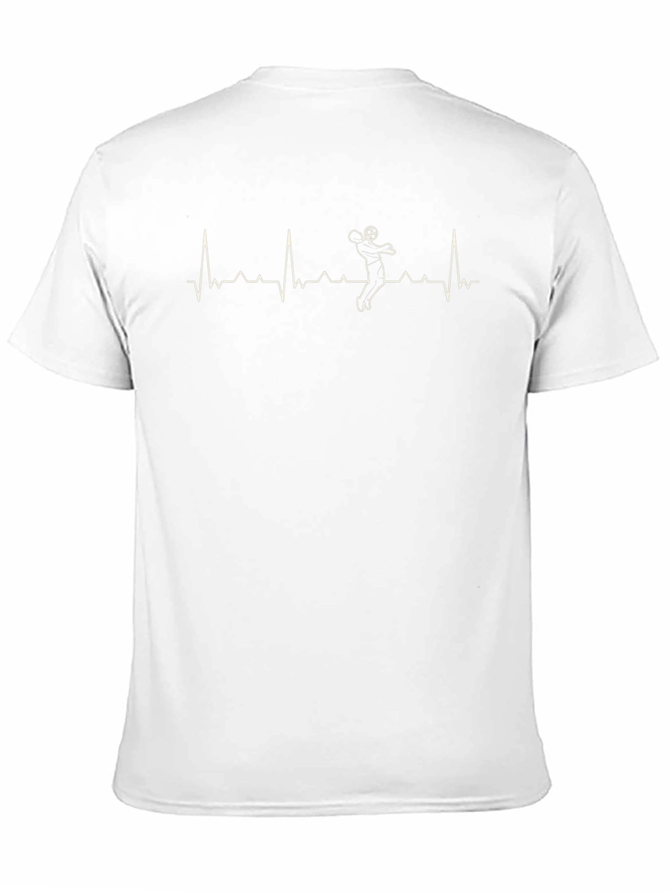 Soccer Heartbeat T-Shirt - Black