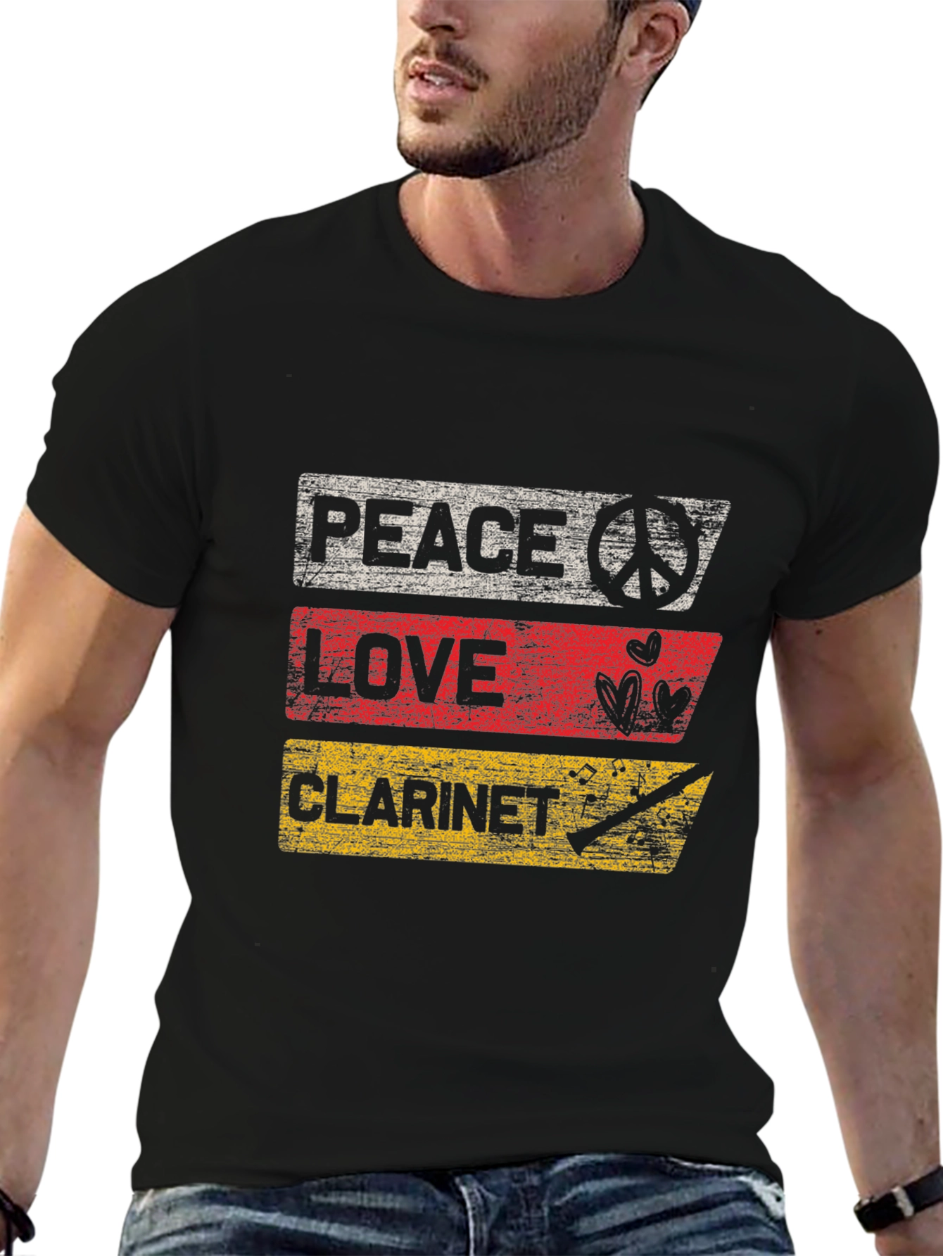 Peace Love Clarinet T-Shirt