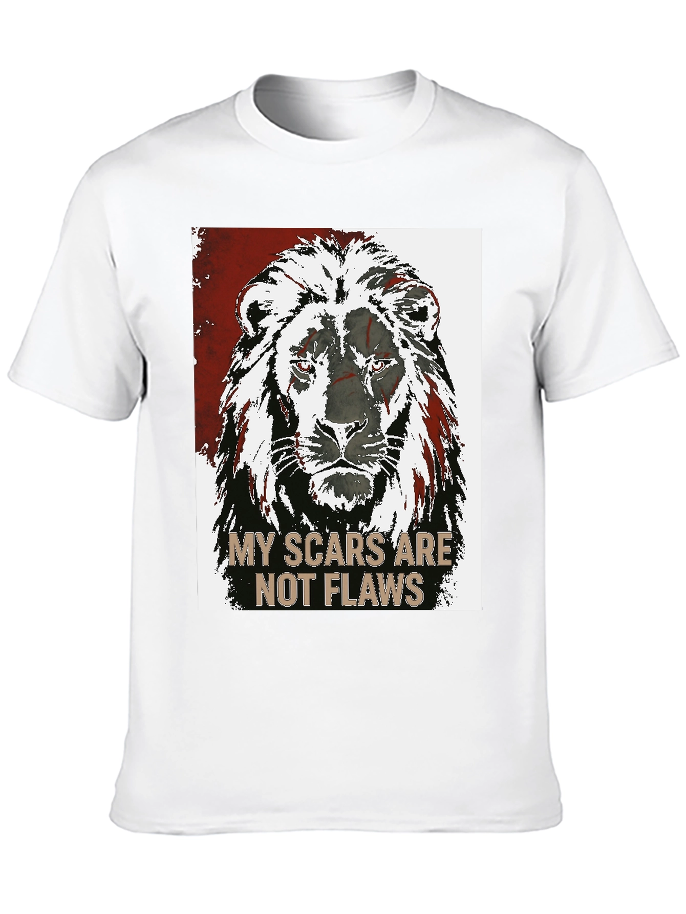 Lion Scars Graphic Tee - Unisex Black T-Shirt