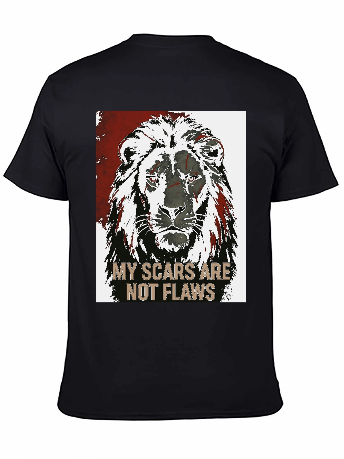Lion Scars Graphic Tee - Unisex Black T-Shirt