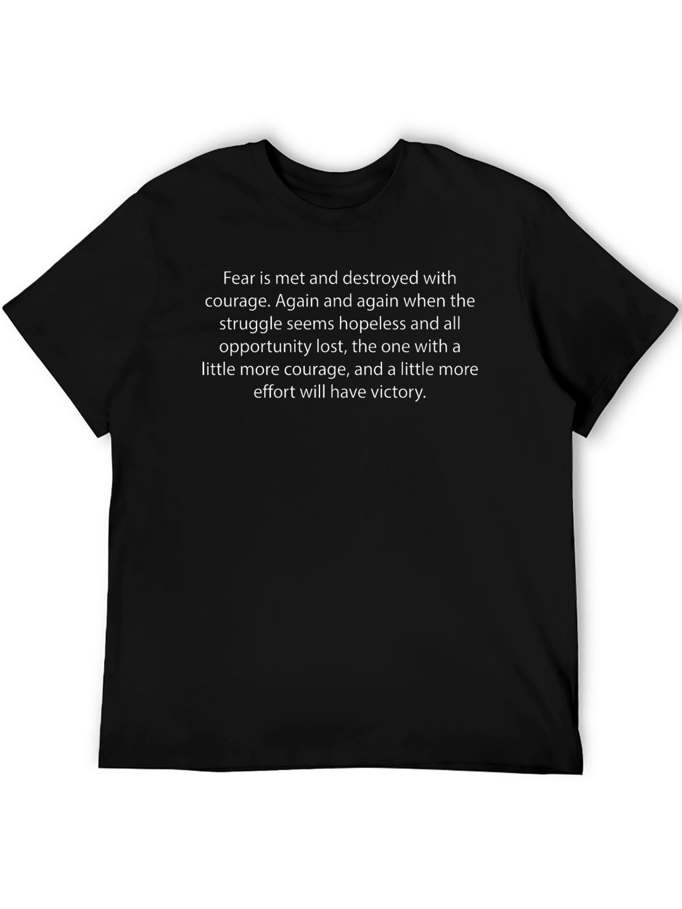 Courage & Victory Graphic Tee - Motivational T-Shirt